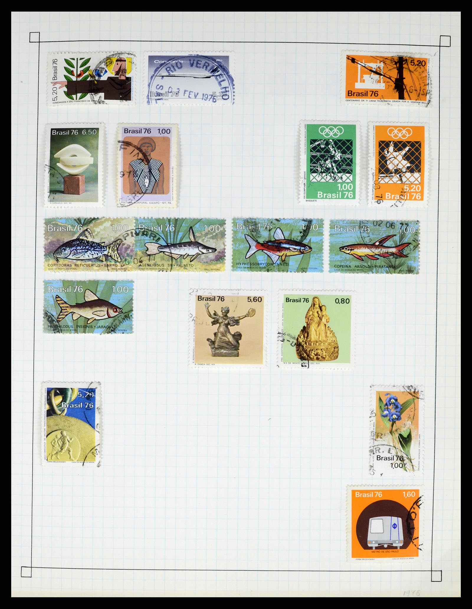 37286 045 - Postzegelverzameling 37286 Buiten Europa 1845-1980.