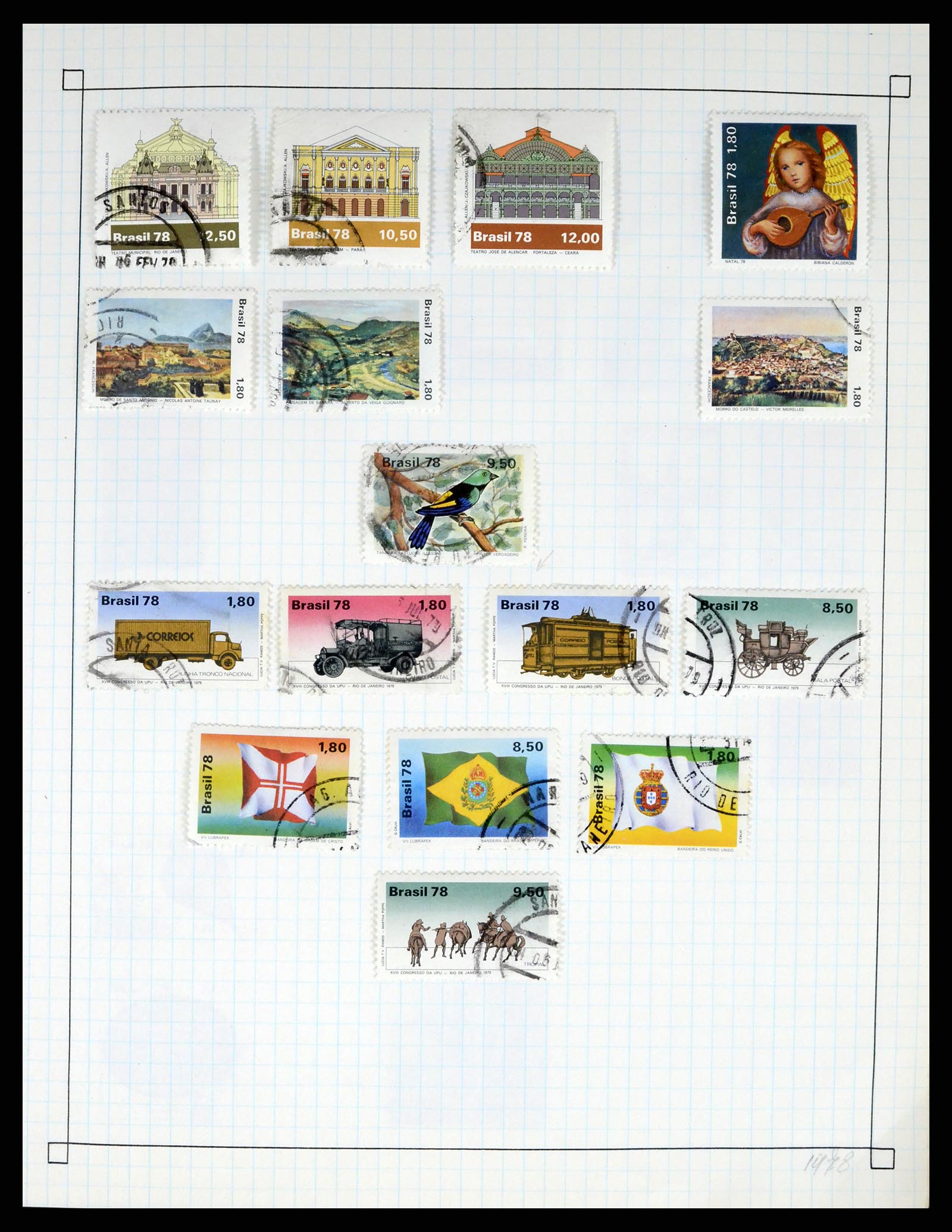 37286 048 - Postzegelverzameling 37286 Buiten Europa 1845-1980.