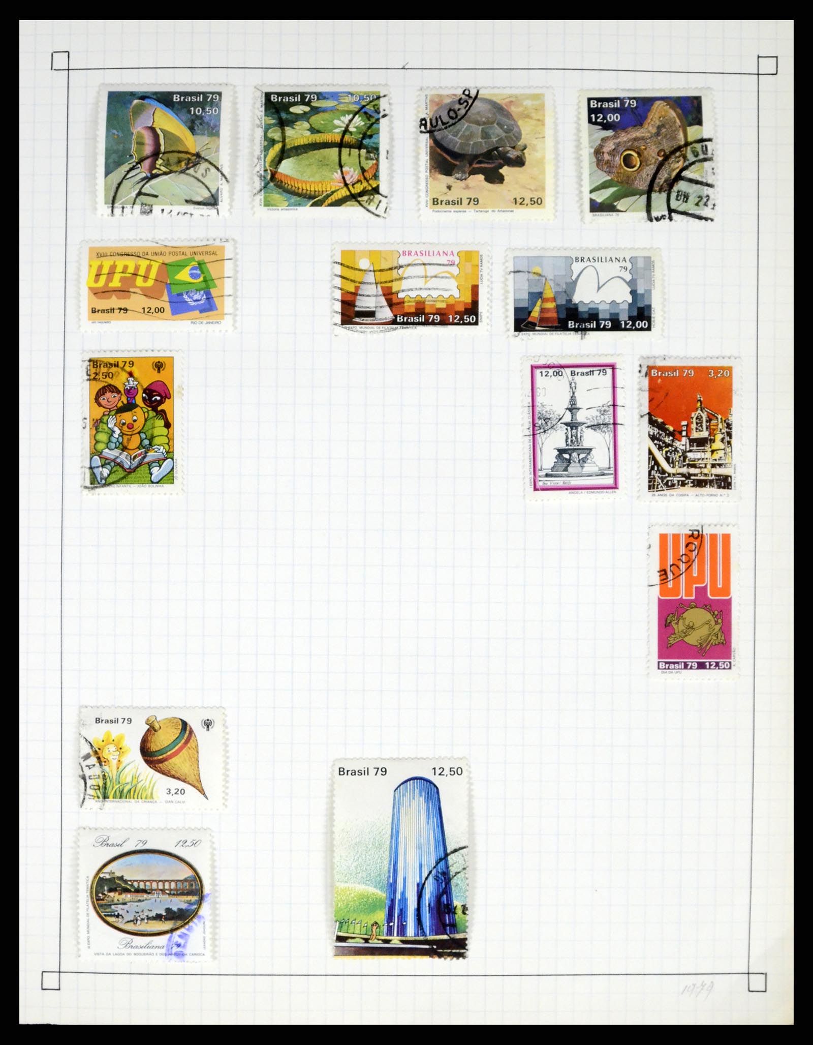 37286 049 - Postzegelverzameling 37286 Buiten Europa 1845-1980.