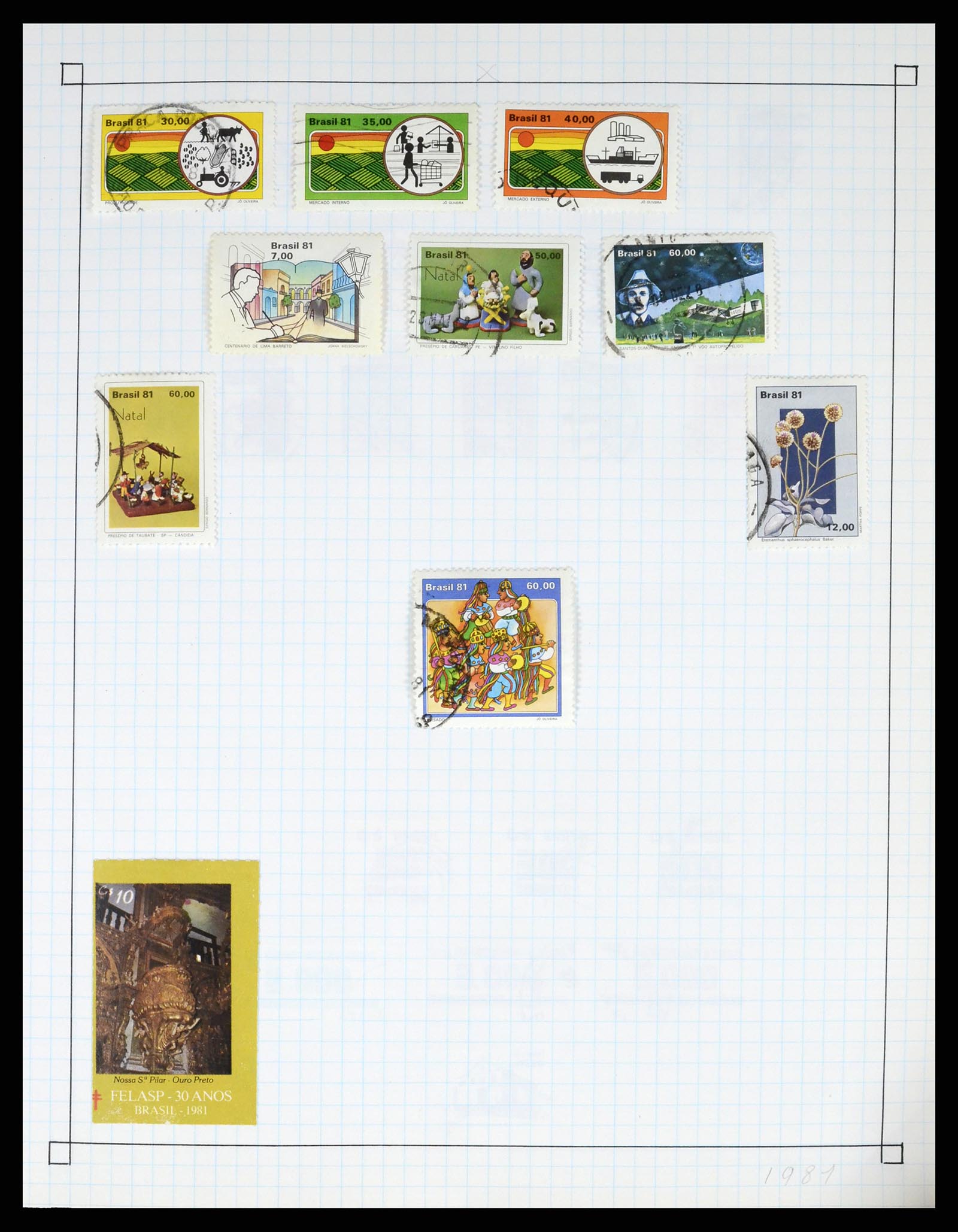 37286 051 - Postzegelverzameling 37286 Buiten Europa 1845-1980.