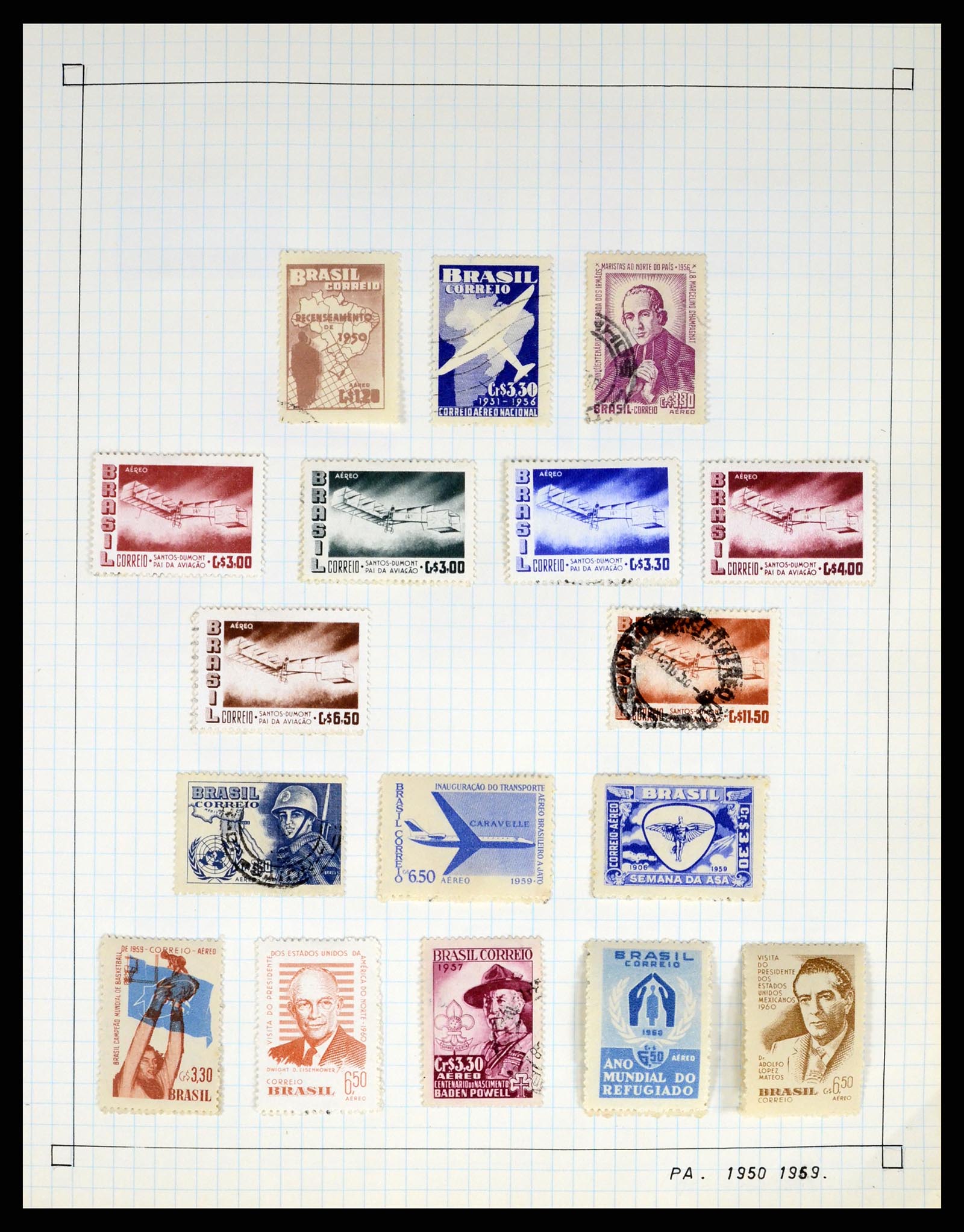 37286 058 - Postzegelverzameling 37286 Buiten Europa 1845-1980.