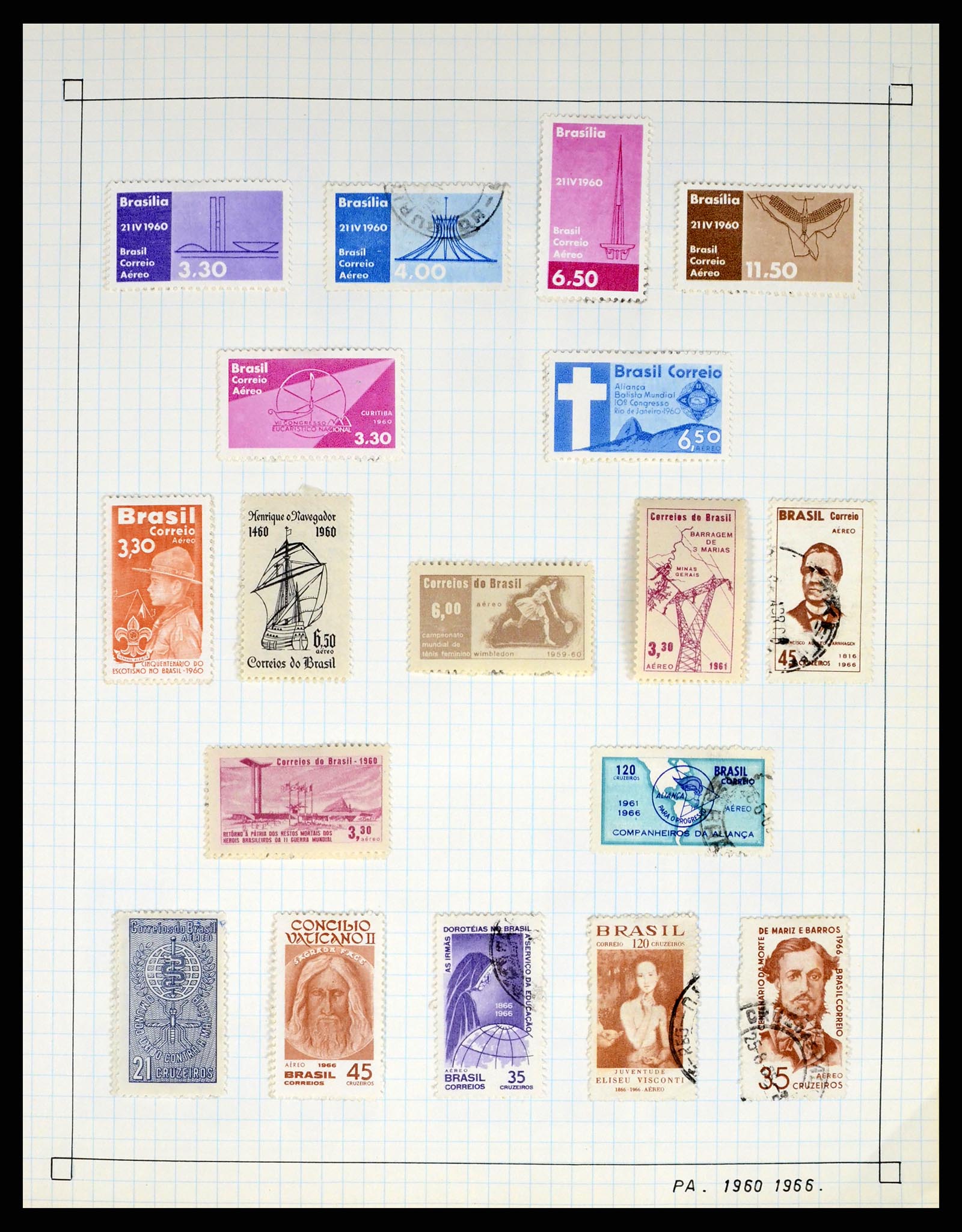 37286 059 - Postzegelverzameling 37286 Buiten Europa 1845-1980.