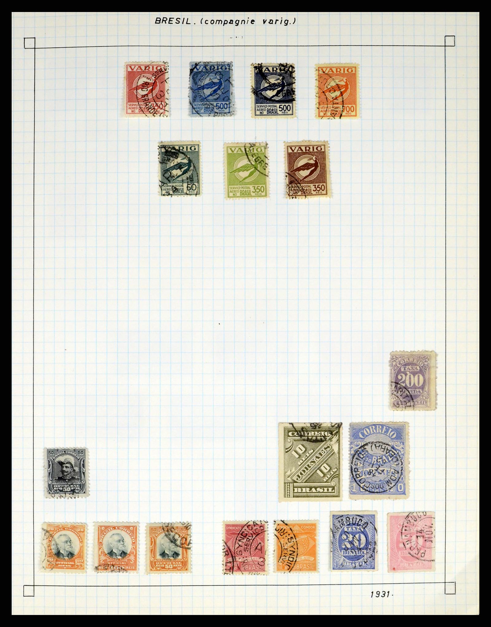 37286 060 - Postzegelverzameling 37286 Buiten Europa 1845-1980.