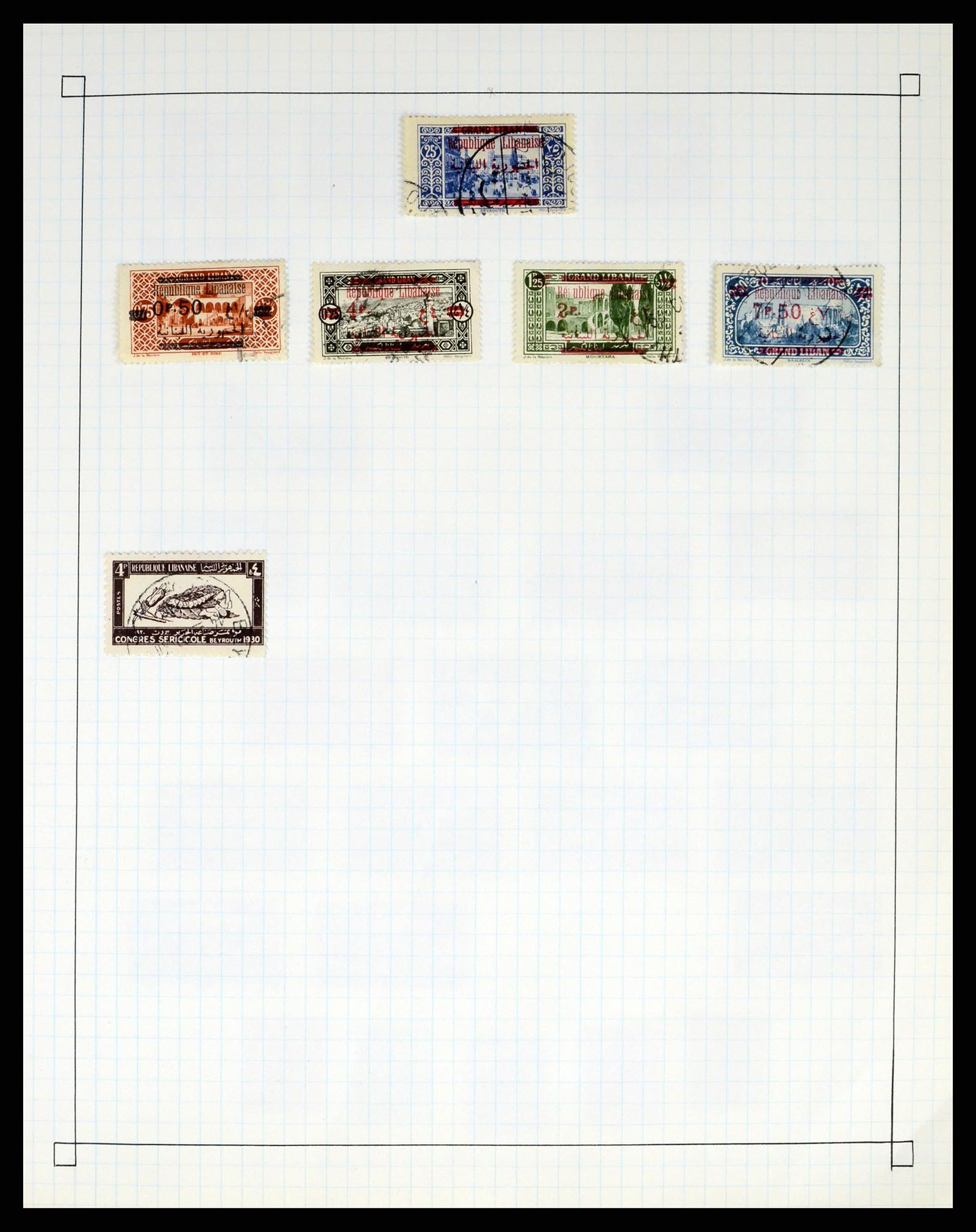 37286 064 - Postzegelverzameling 37286 Buiten Europa 1845-1980.