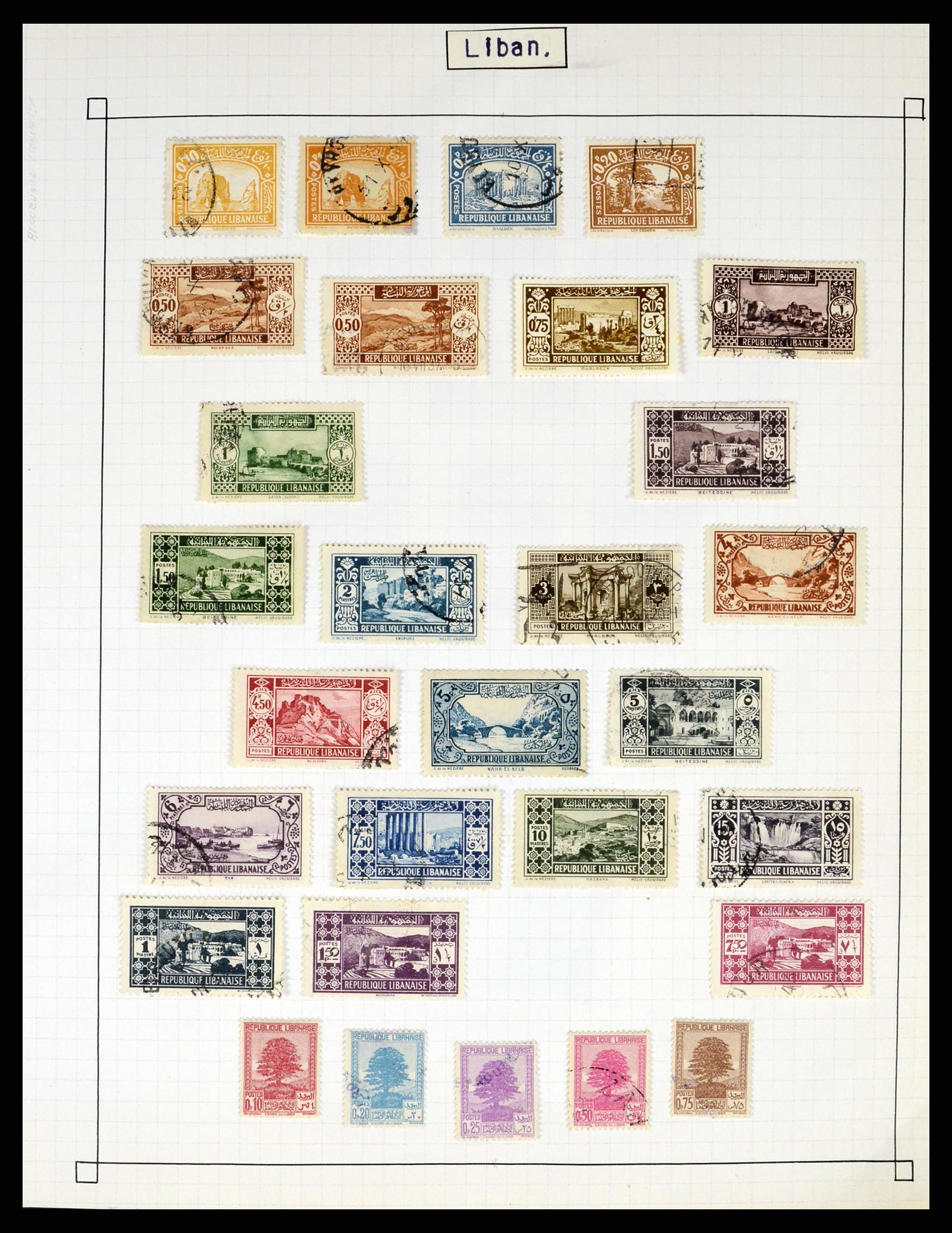 37286 065 - Postzegelverzameling 37286 Buiten Europa 1845-1980.