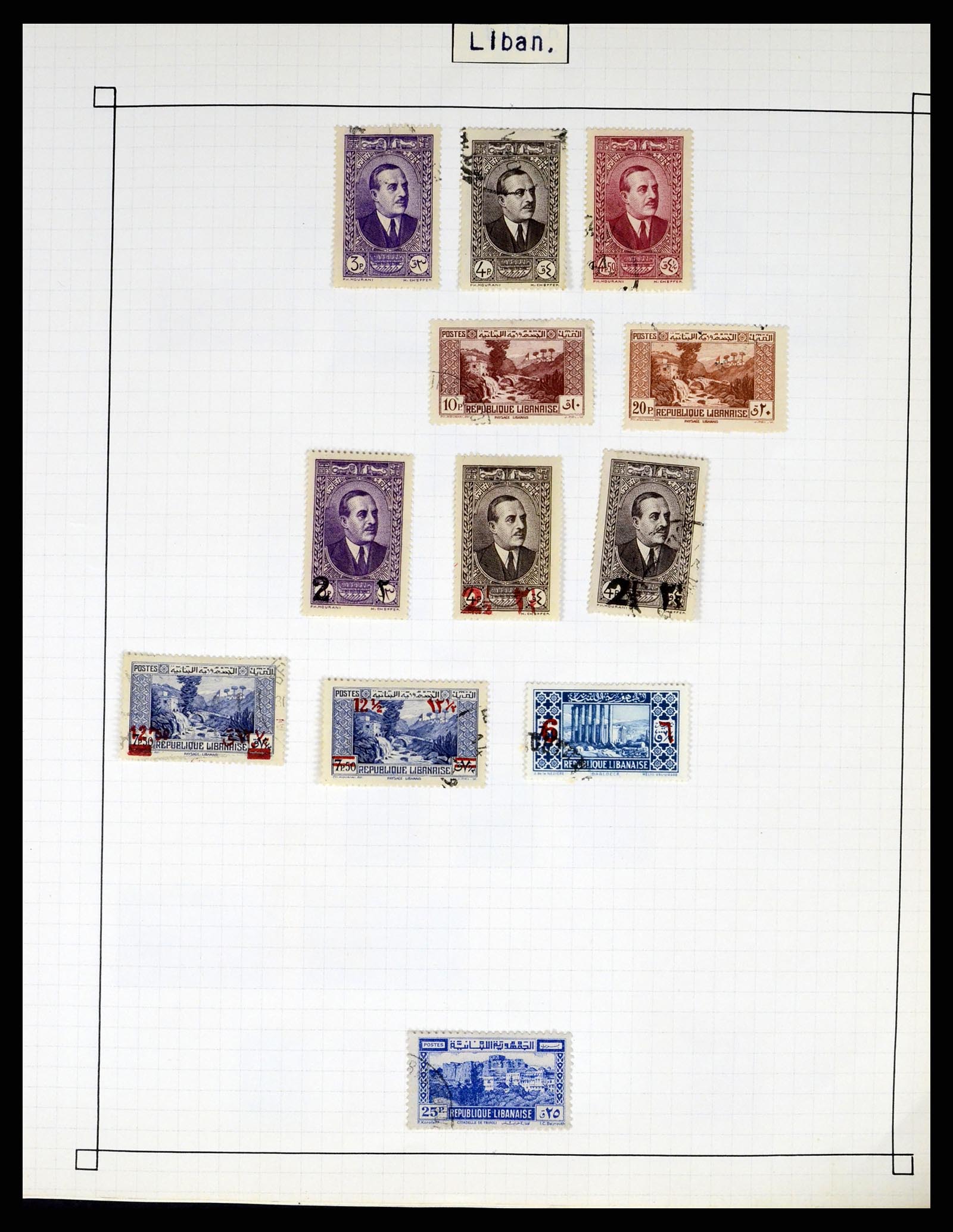 37286 068 - Postzegelverzameling 37286 Buiten Europa 1845-1980.