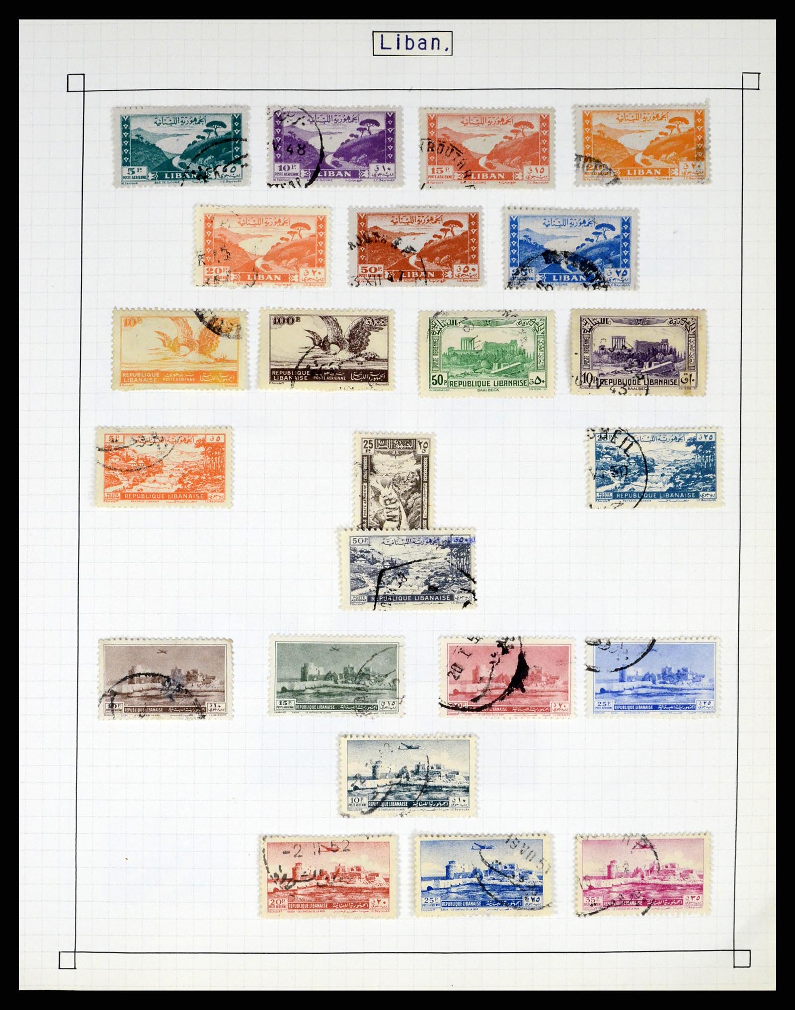37286 082 - Postzegelverzameling 37286 Buiten Europa 1845-1980.