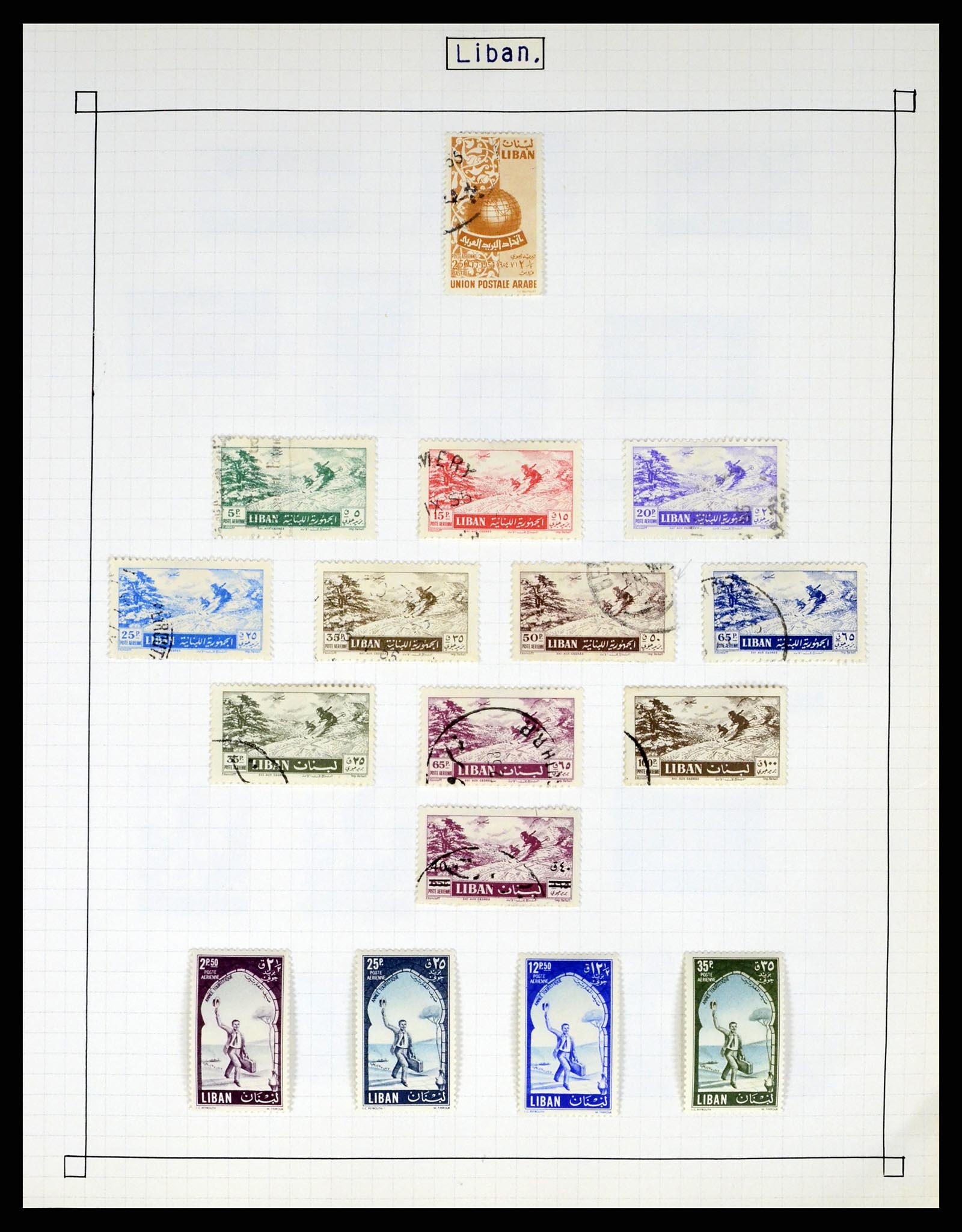 37286 084 - Postzegelverzameling 37286 Buiten Europa 1845-1980.