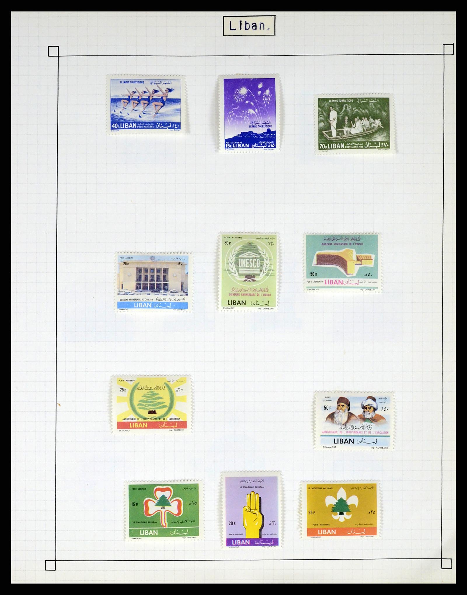37286 092 - Postzegelverzameling 37286 Buiten Europa 1845-1980.