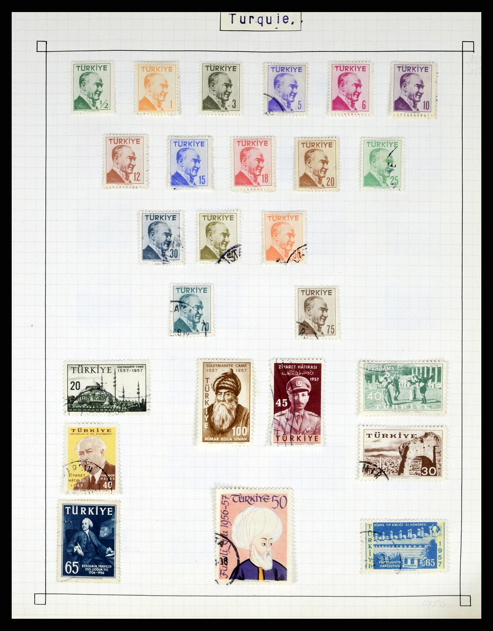 37286 121 - Postzegelverzameling 37286 Buiten Europa 1845-1980.