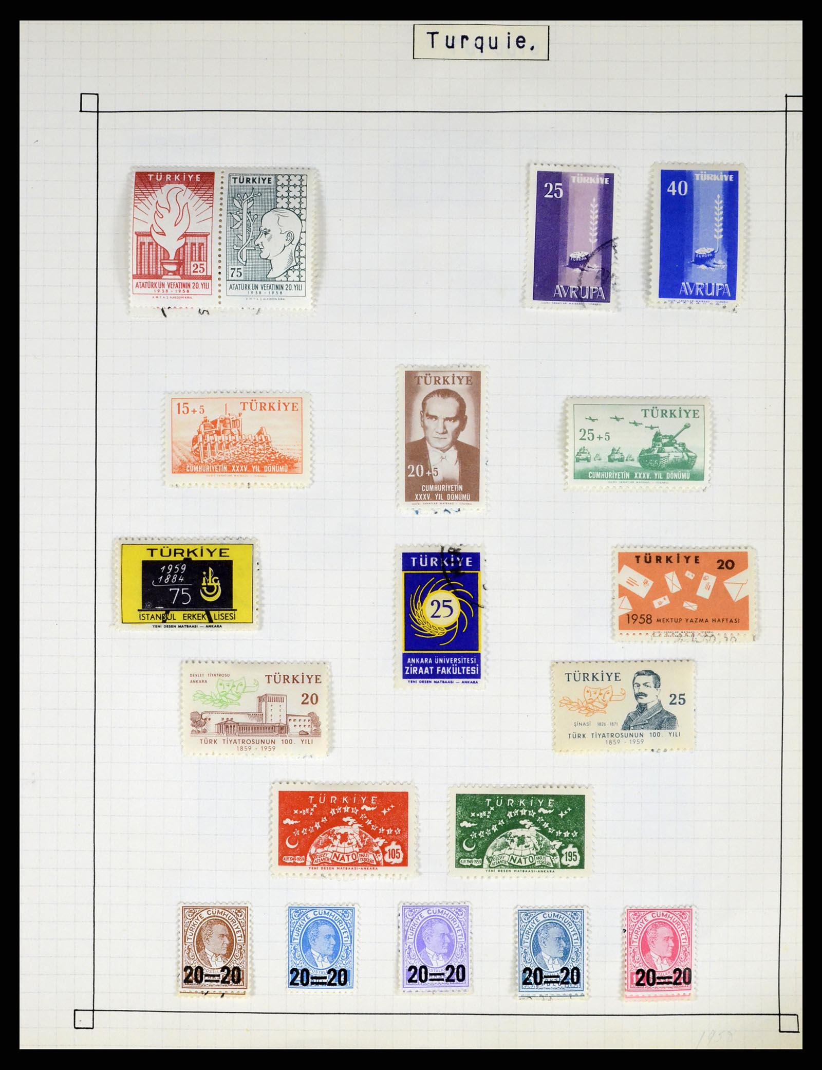 37286 128 - Postzegelverzameling 37286 Buiten Europa 1845-1980.