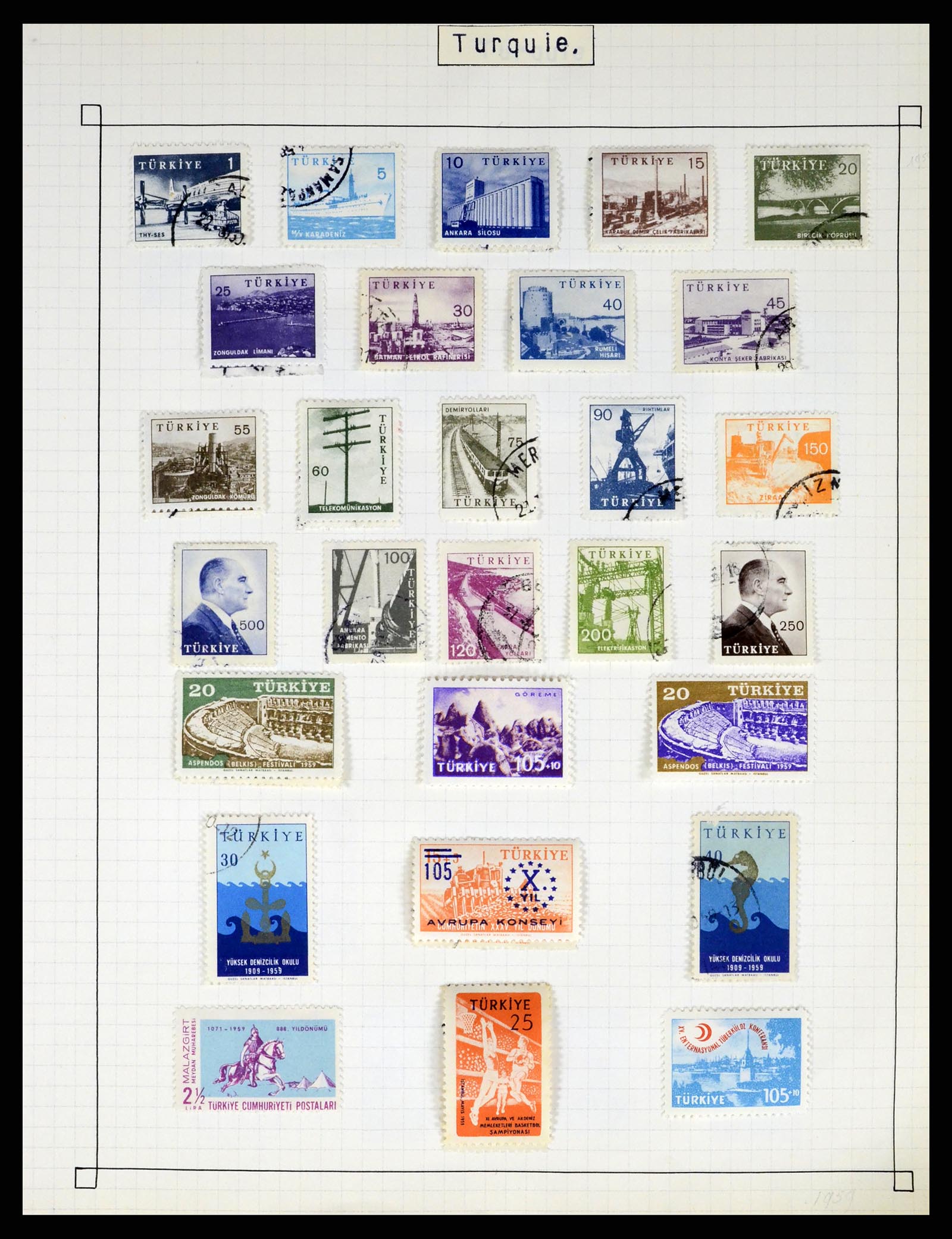 37286 129 - Postzegelverzameling 37286 Buiten Europa 1845-1980.