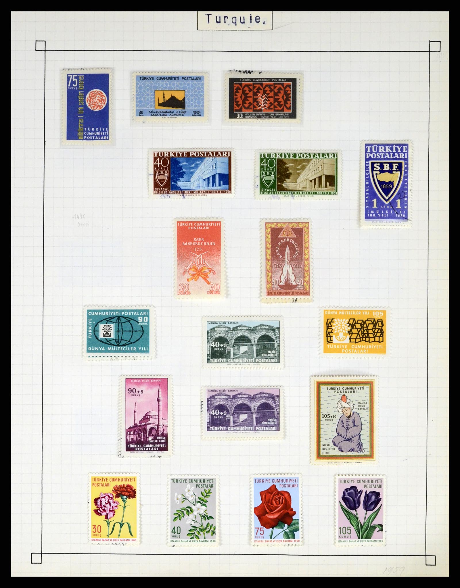 37286 130 - Postzegelverzameling 37286 Buiten Europa 1845-1980.