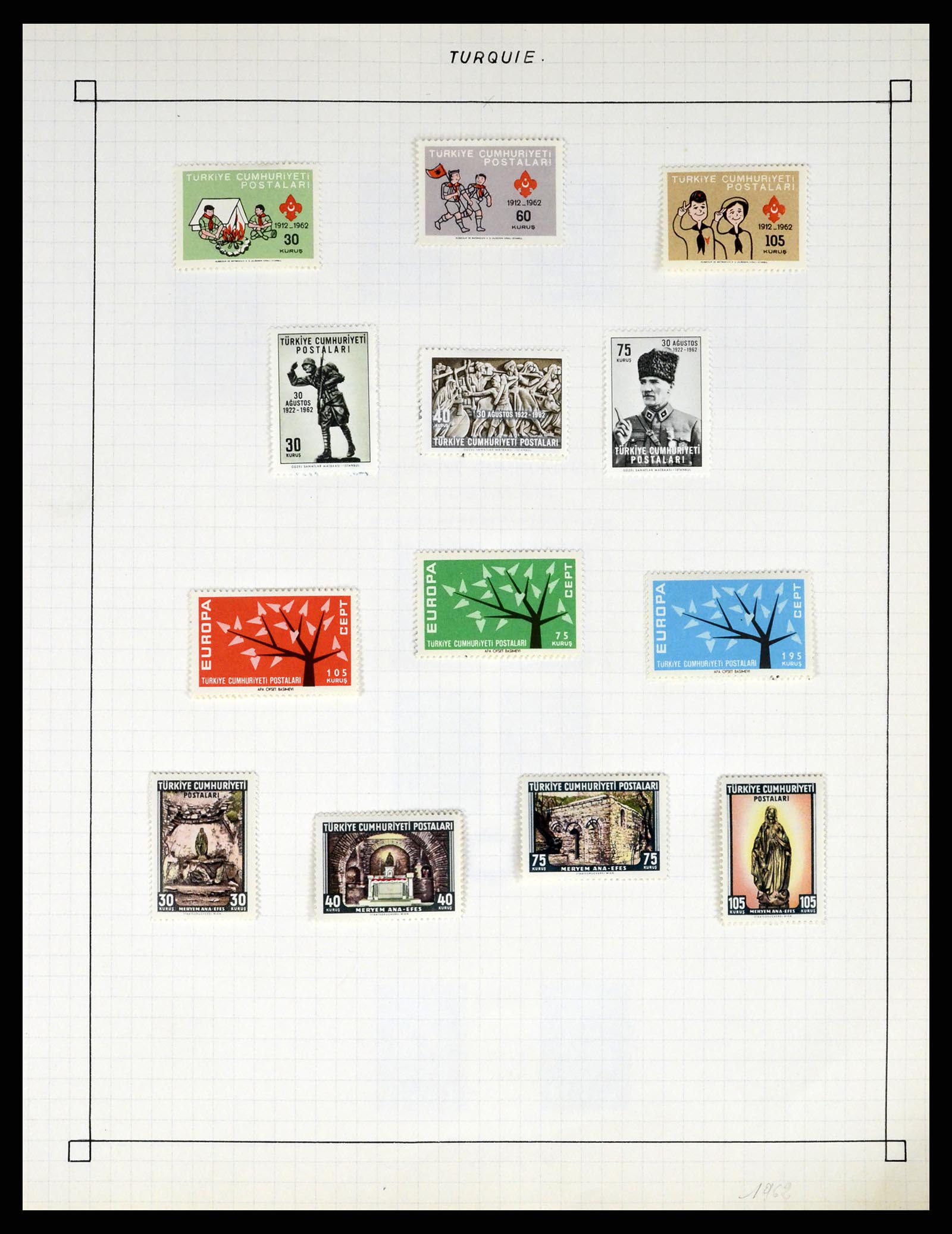 37286 134 - Postzegelverzameling 37286 Buiten Europa 1845-1980.