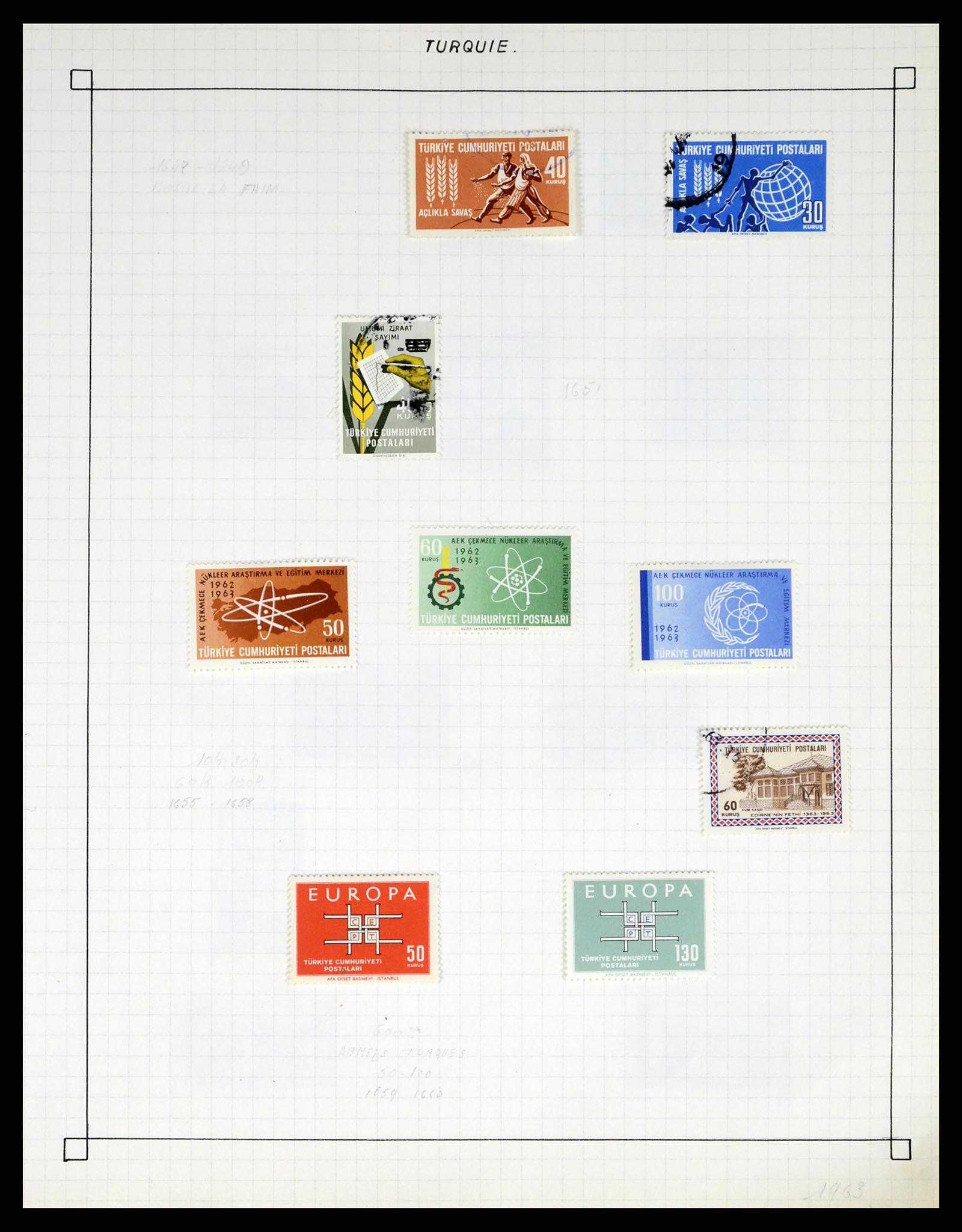 37286 137 - Postzegelverzameling 37286 Buiten Europa 1845-1980.