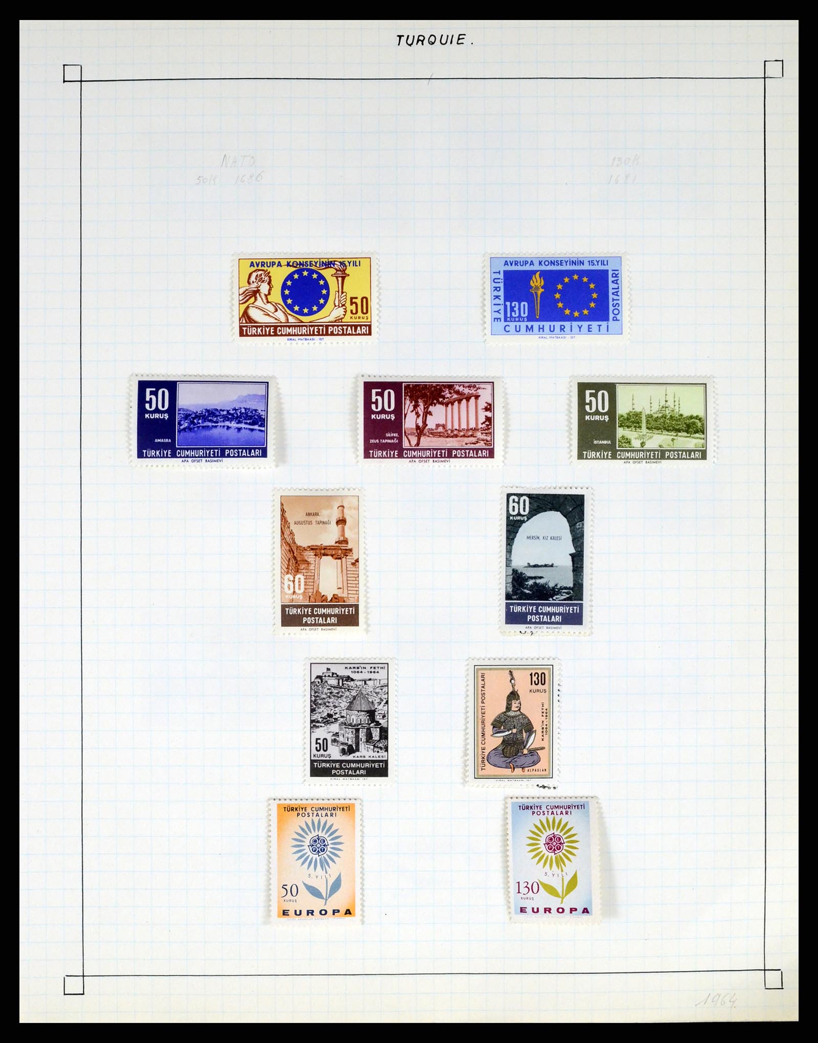 37286 139 - Postzegelverzameling 37286 Buiten Europa 1845-1980.