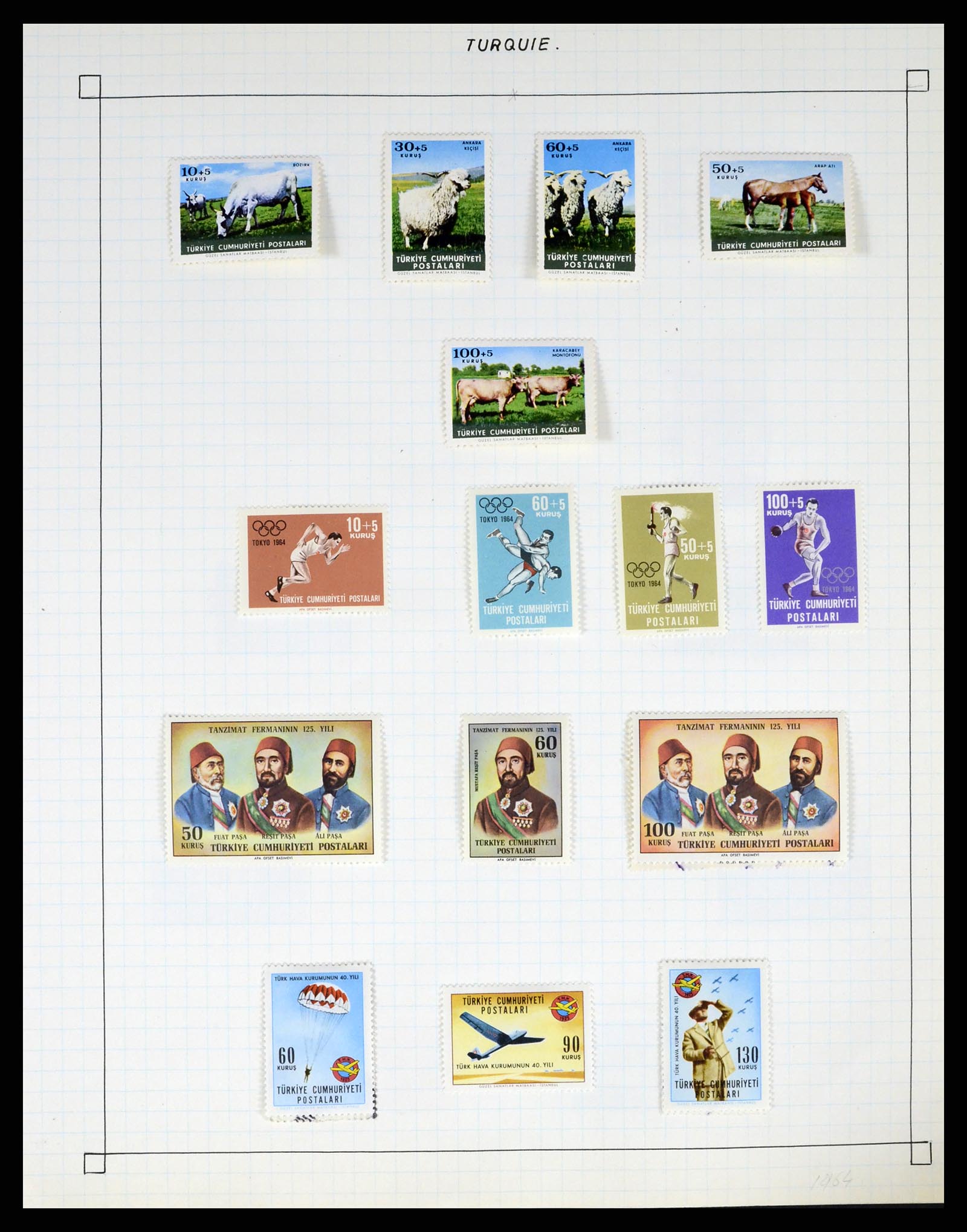 37286 140 - Postzegelverzameling 37286 Buiten Europa 1845-1980.