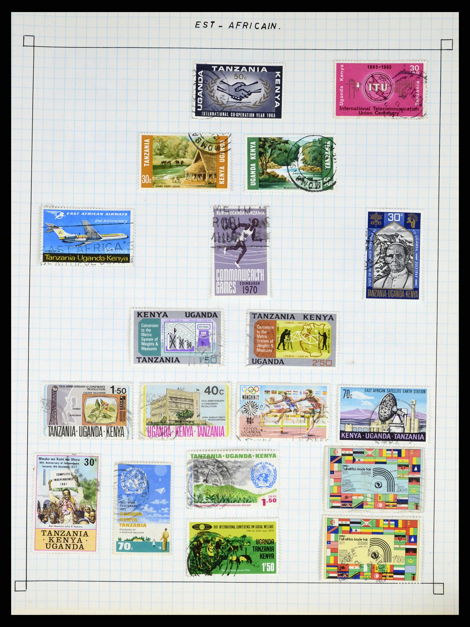 37286 382 - Postzegelverzameling 37286 Buiten Europa 1845-1980.