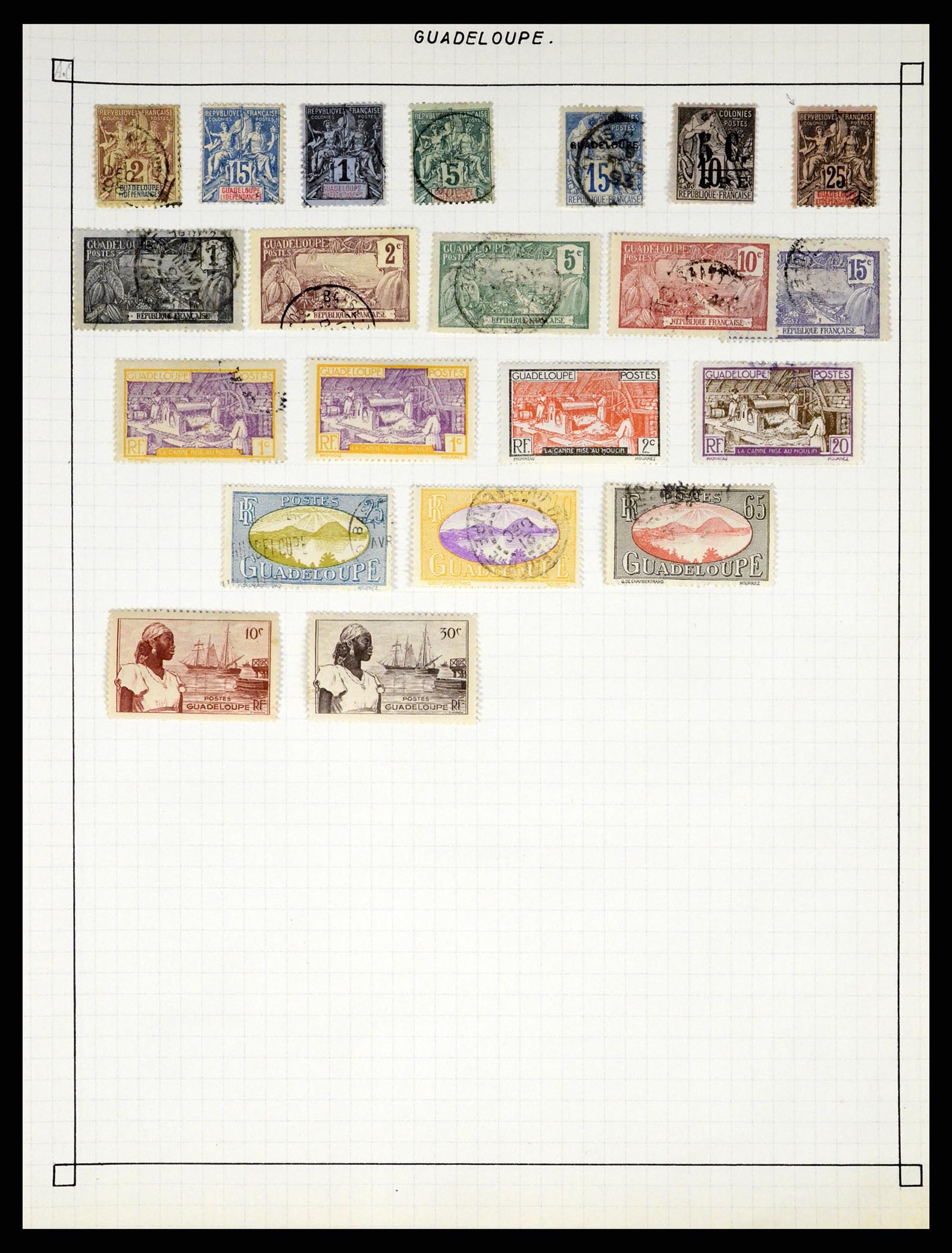 37286 405 - Postzegelverzameling 37286 Buiten Europa 1845-1980.