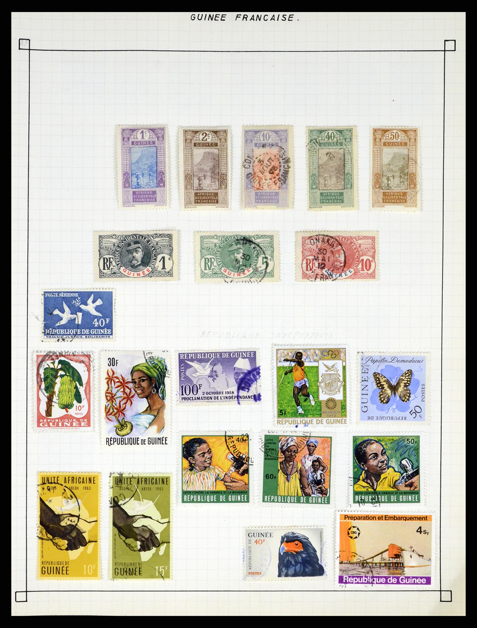 37286 411 - Postzegelverzameling 37286 Buiten Europa 1845-1980.