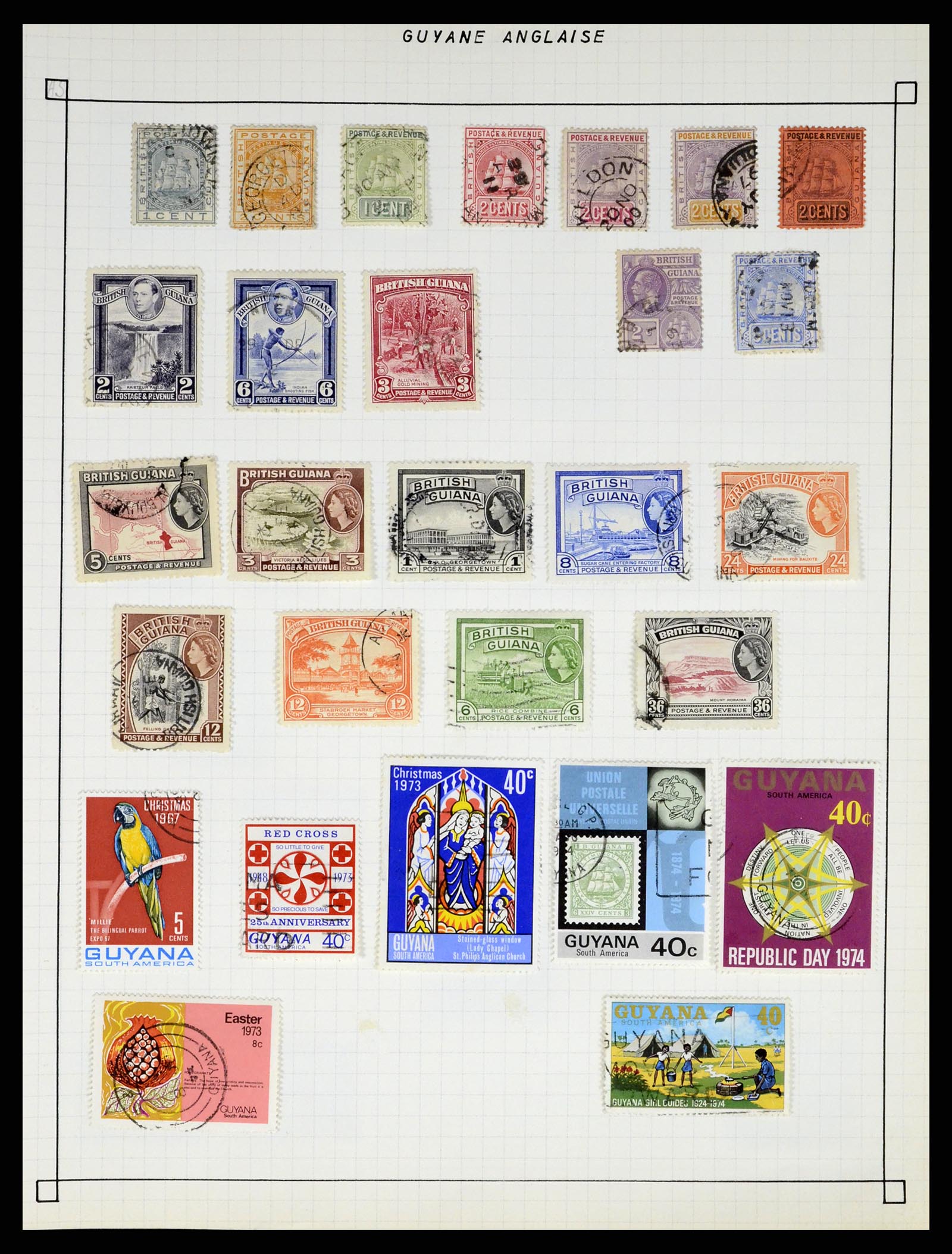 37286 412 - Postzegelverzameling 37286 Buiten Europa 1845-1980.