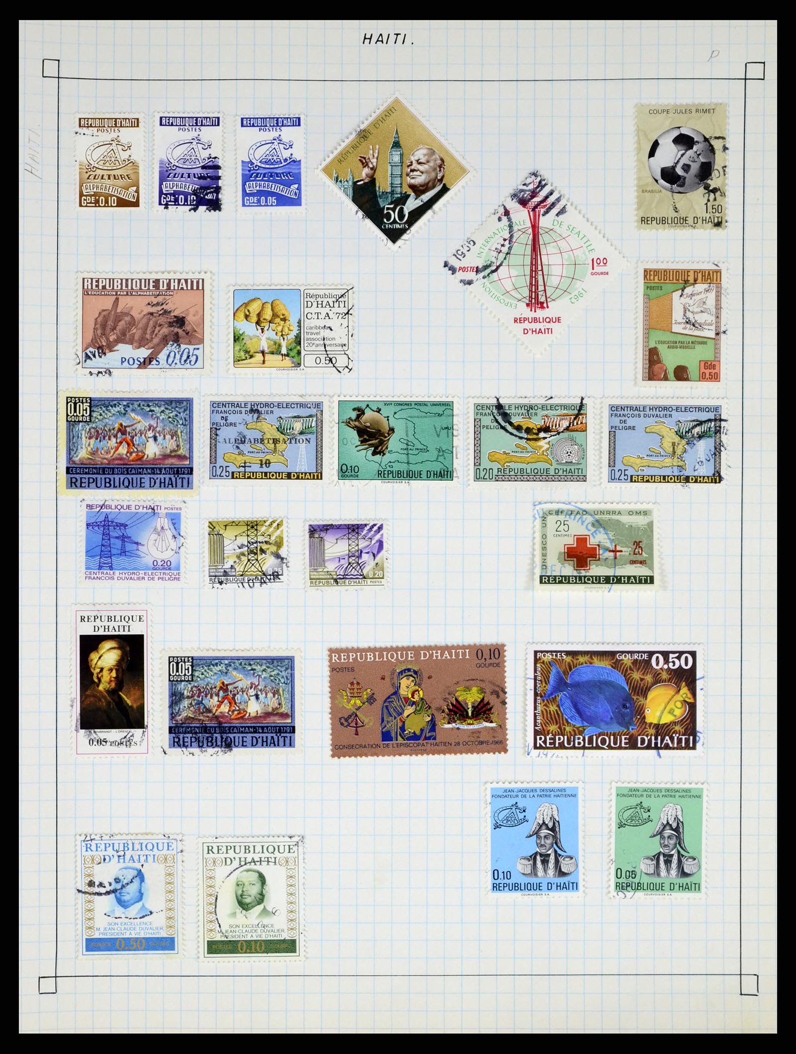 37286 415 - Postzegelverzameling 37286 Buiten Europa 1845-1980.