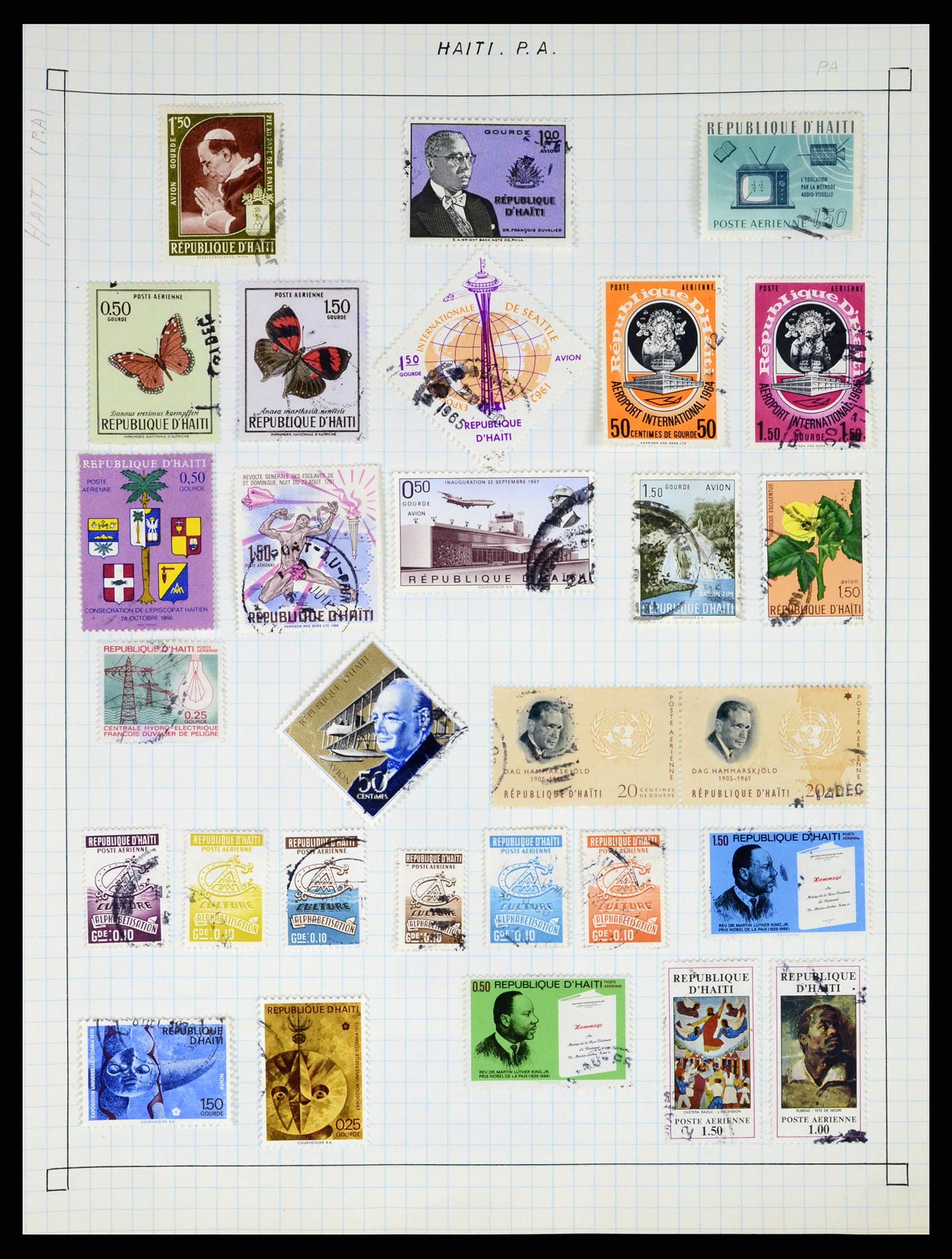 37286 418 - Postzegelverzameling 37286 Buiten Europa 1845-1980.