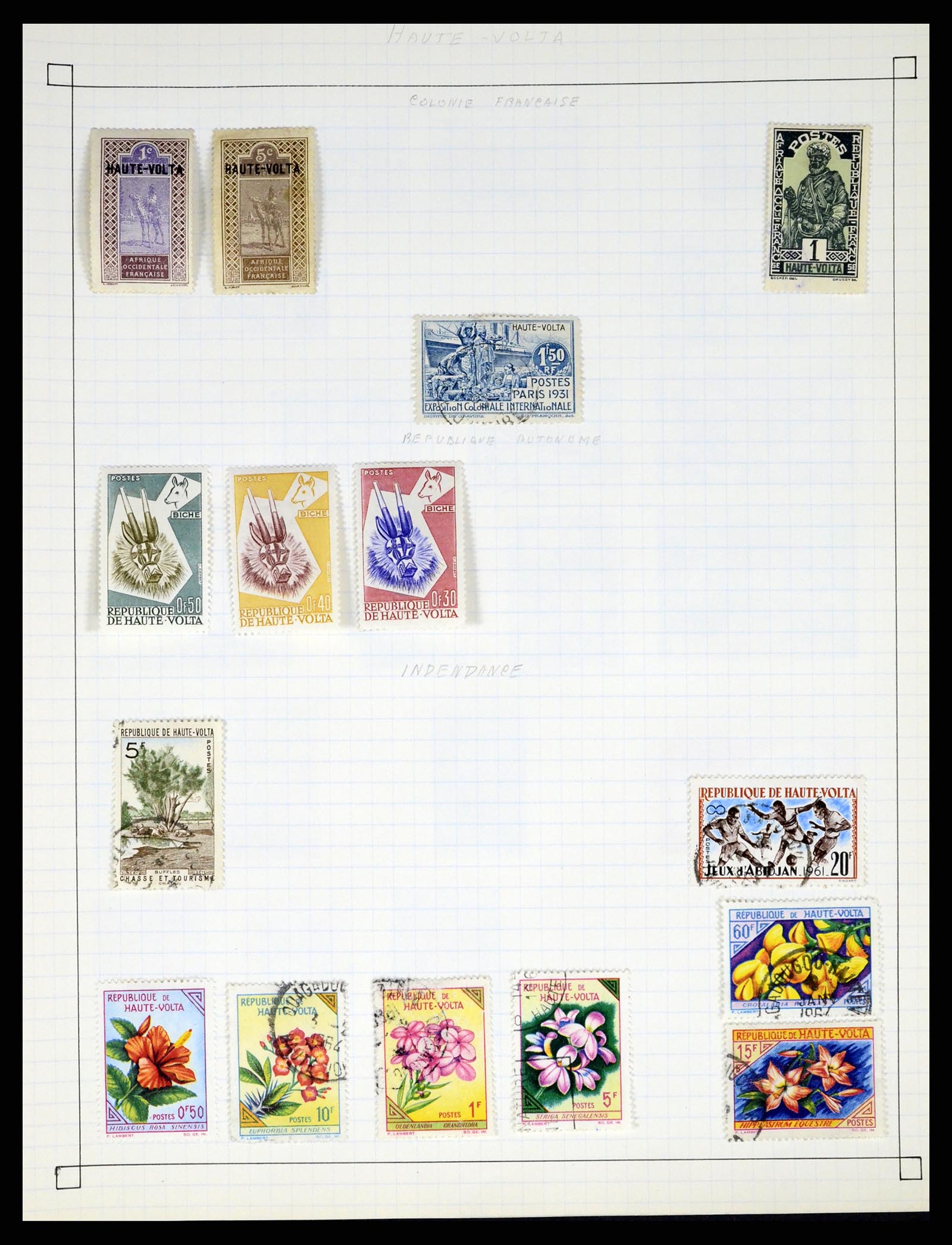 37286 421 - Postzegelverzameling 37286 Buiten Europa 1845-1980.