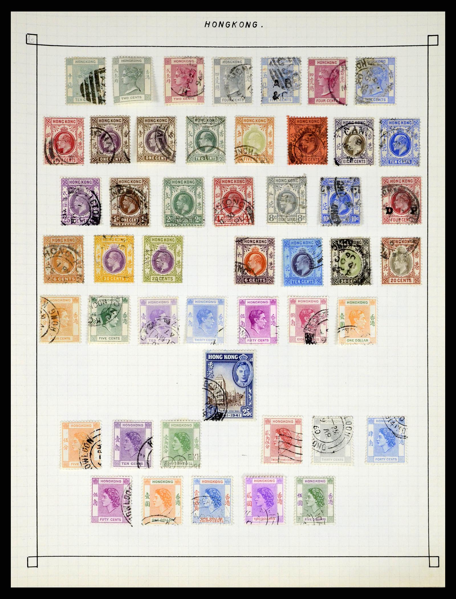 37286 428 - Postzegelverzameling 37286 Buiten Europa 1845-1980.