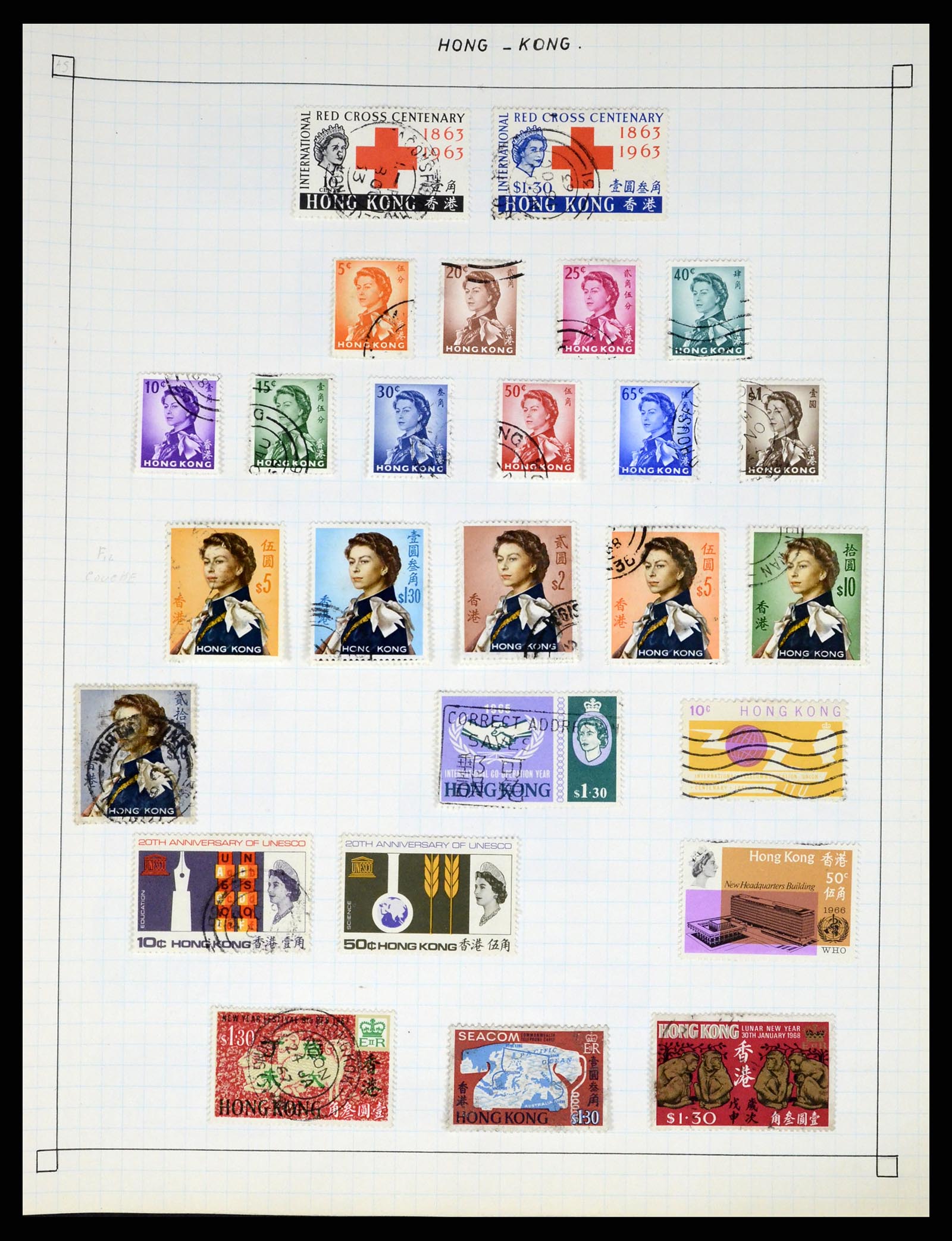 37286 429 - Postzegelverzameling 37286 Buiten Europa 1845-1980.