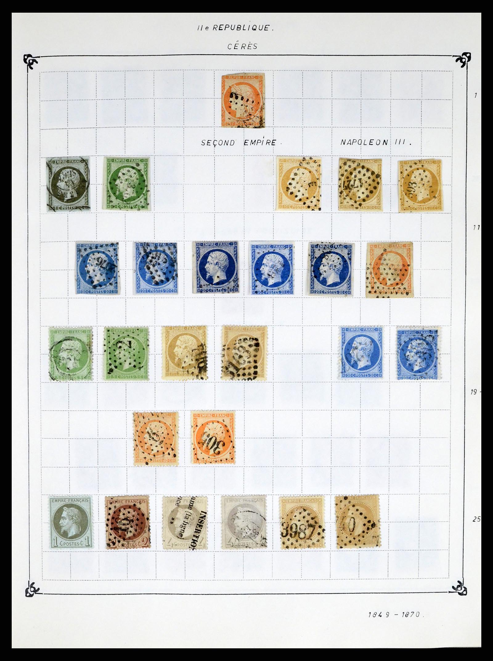 37287 001 - Postzegelverzameling 37287 Frankrijk 1849-1998.