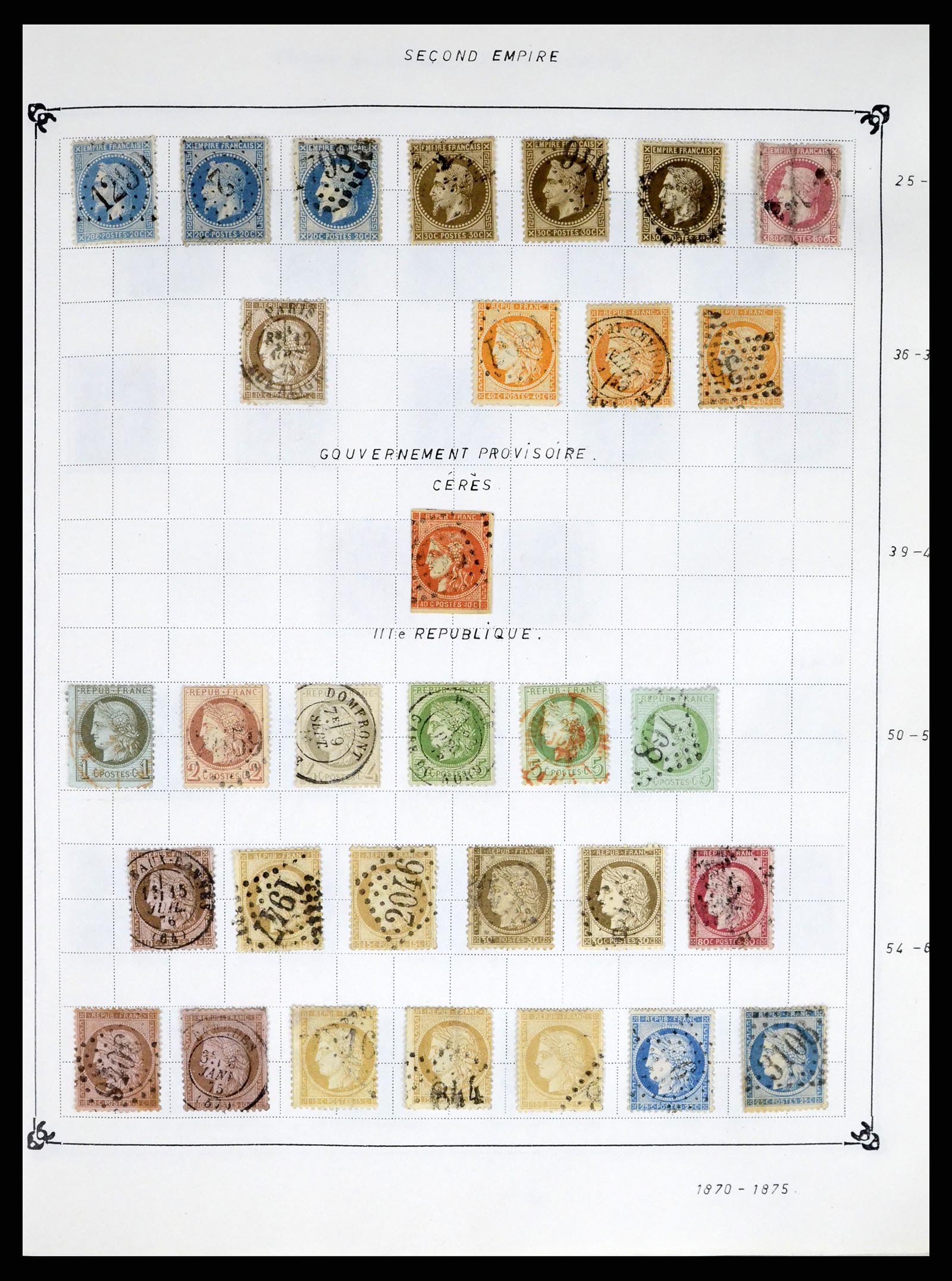 37287 002 - Postzegelverzameling 37287 Frankrijk 1849-1998.