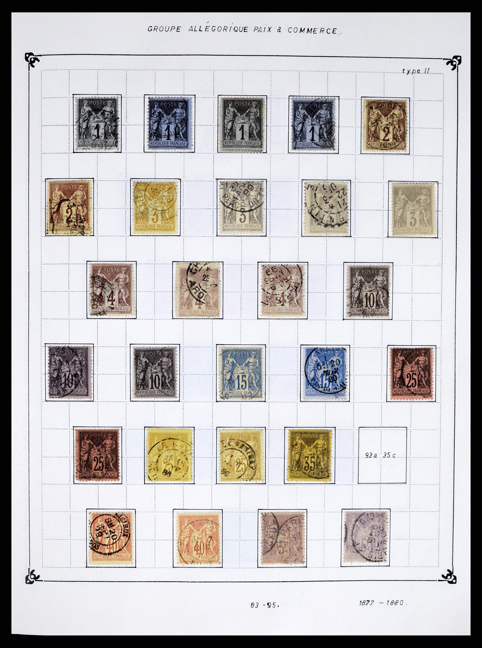 37287 004 - Postzegelverzameling 37287 Frankrijk 1849-1998.