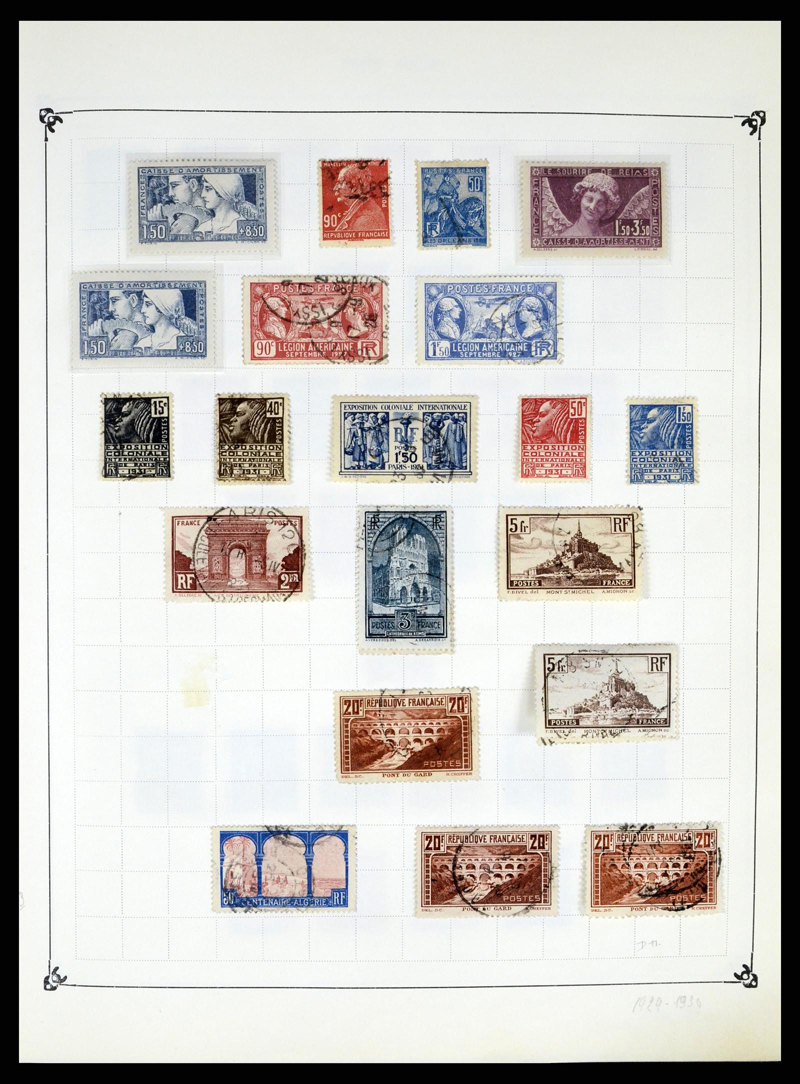 37287 013 - Postzegelverzameling 37287 Frankrijk 1849-1998.