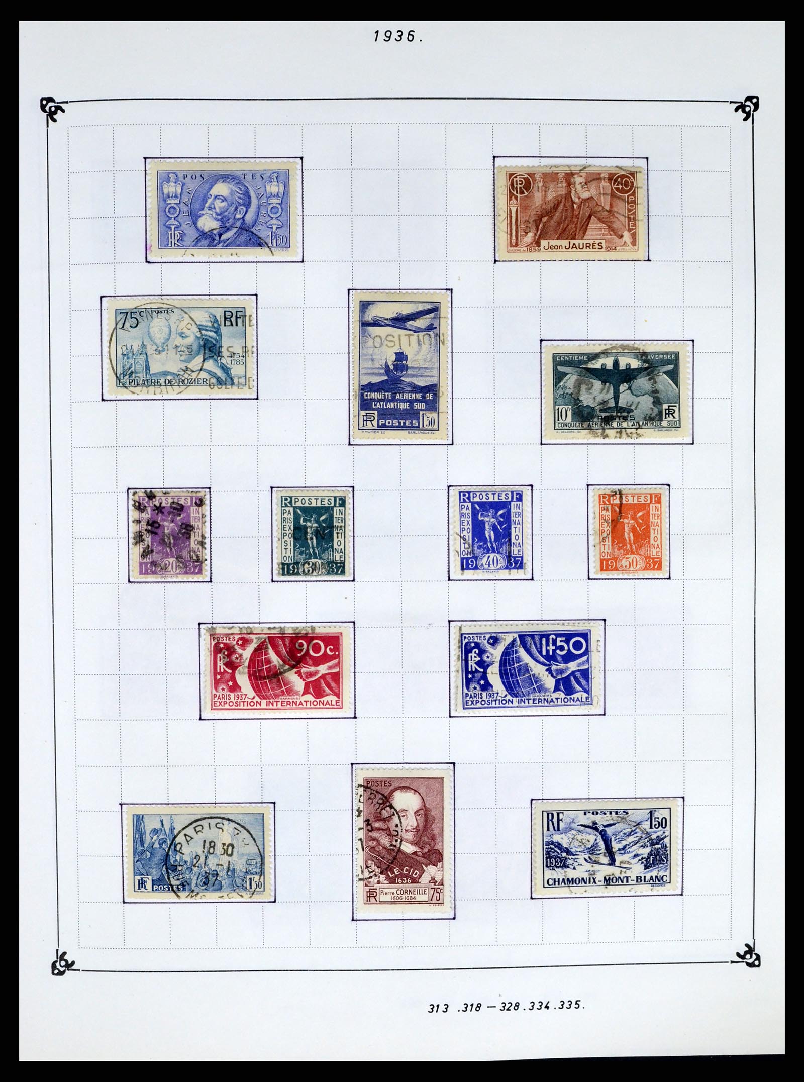 37287 017 - Postzegelverzameling 37287 Frankrijk 1849-1998.