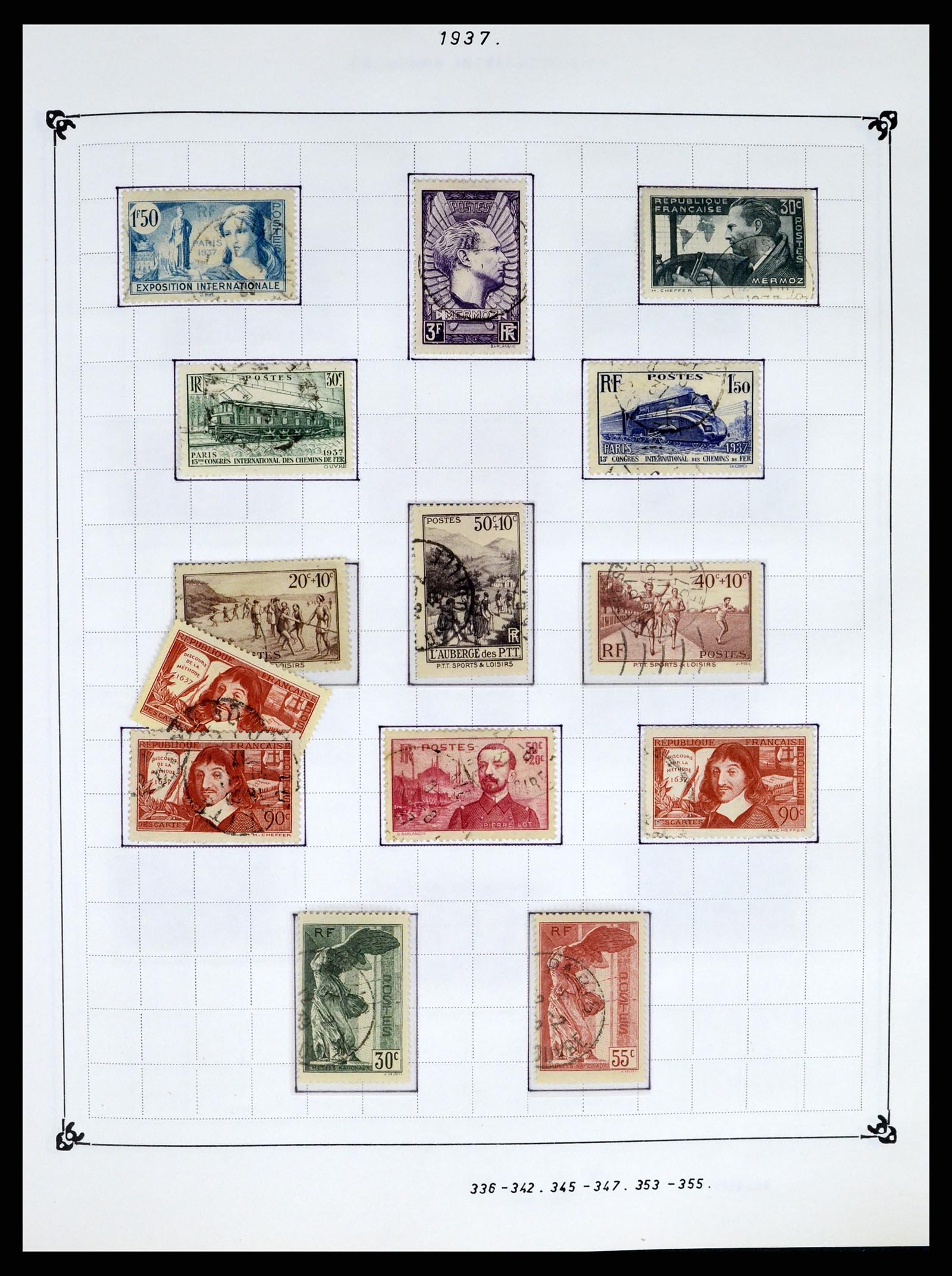 37287 018 - Postzegelverzameling 37287 Frankrijk 1849-1998.