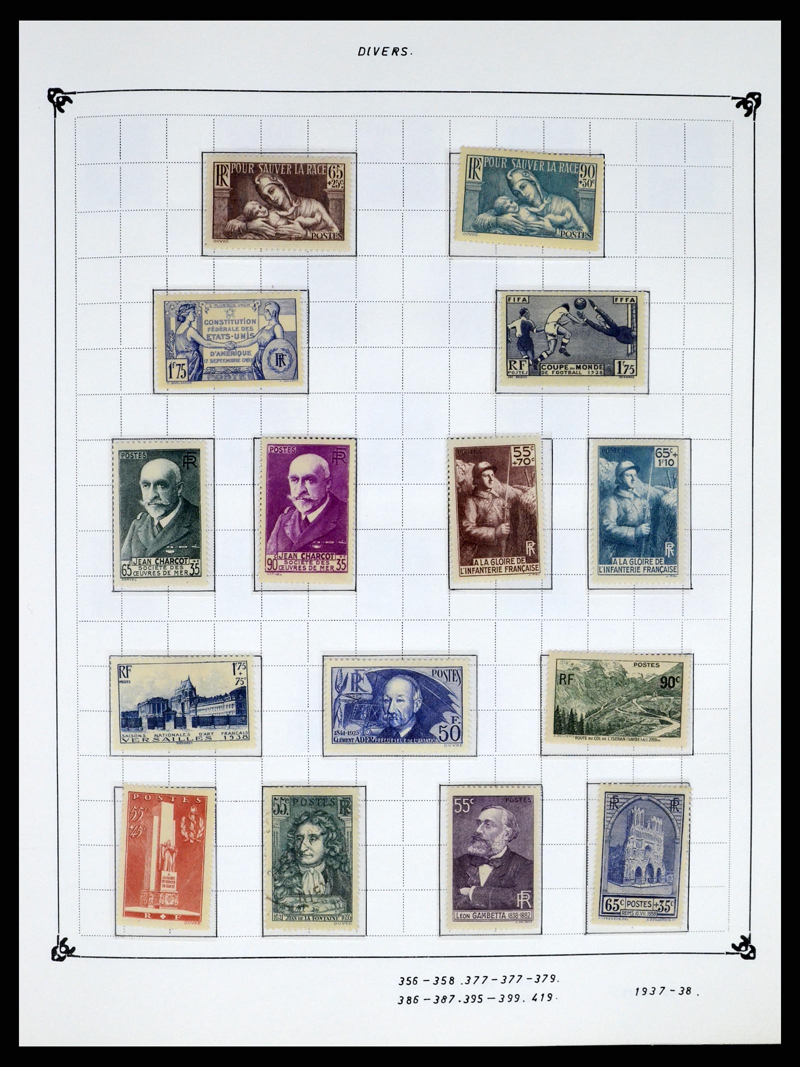 37287 020 - Postzegelverzameling 37287 Frankrijk 1849-1998.