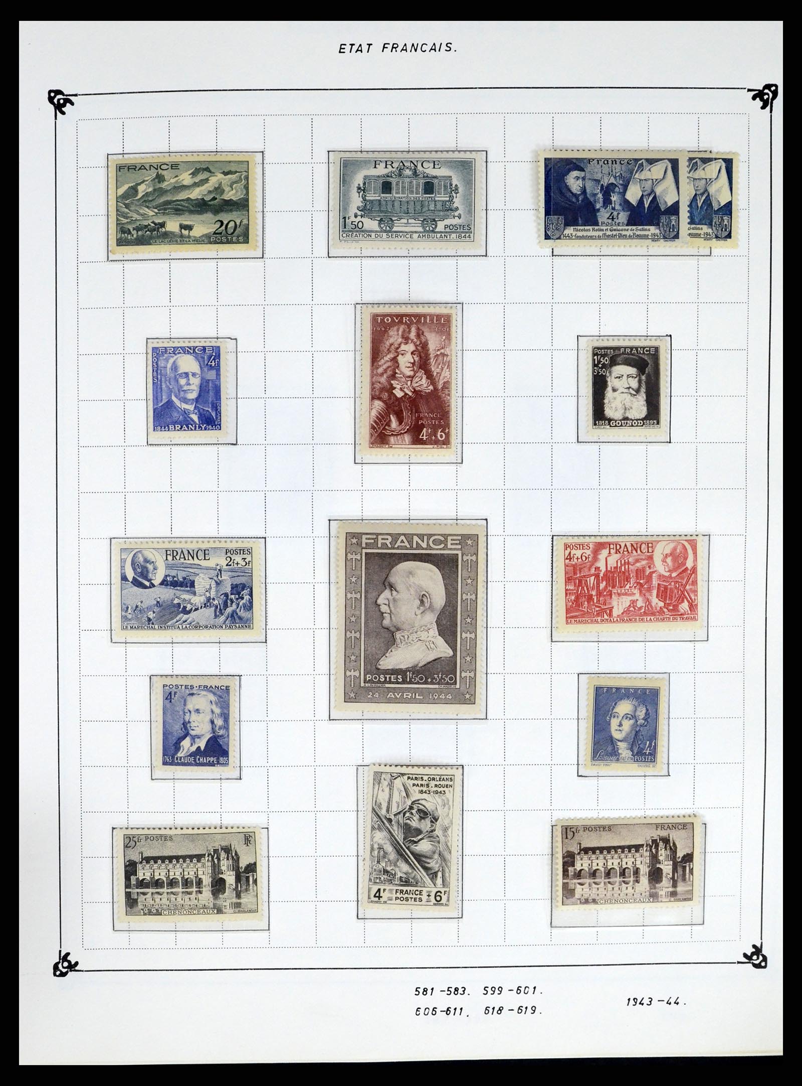 37287 037 - Postzegelverzameling 37287 Frankrijk 1849-1998.