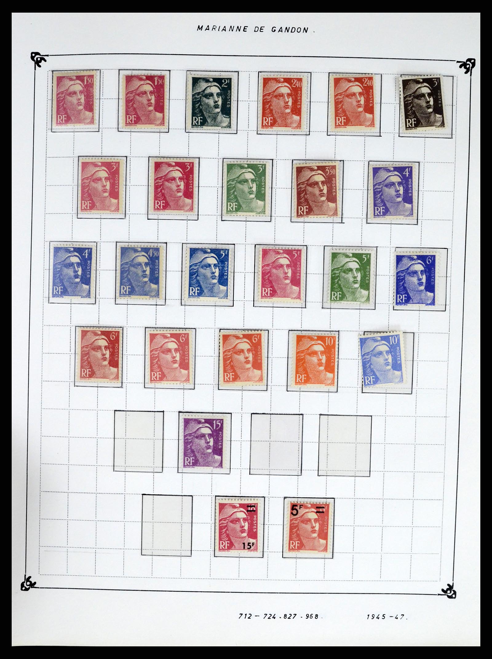 37287 046 - Postzegelverzameling 37287 Frankrijk 1849-1998.