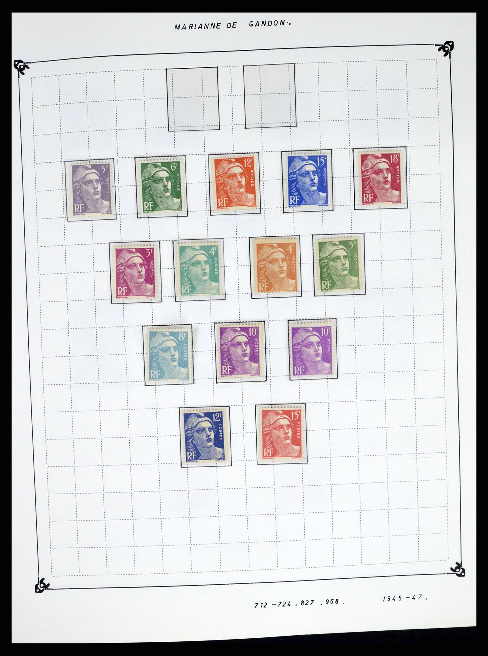 37287 047 - Postzegelverzameling 37287 Frankrijk 1849-1998.