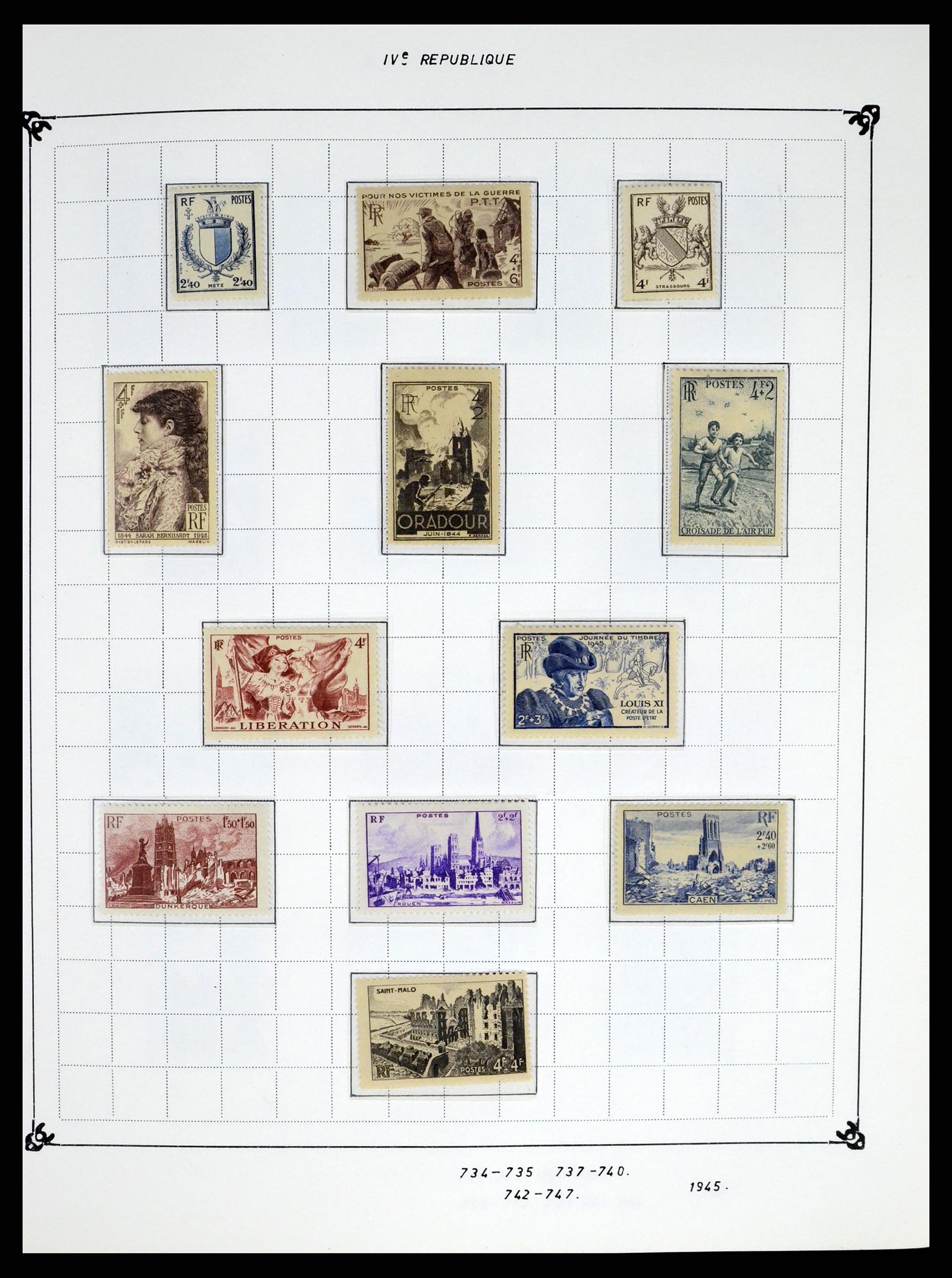 37287 050 - Postzegelverzameling 37287 Frankrijk 1849-1998.