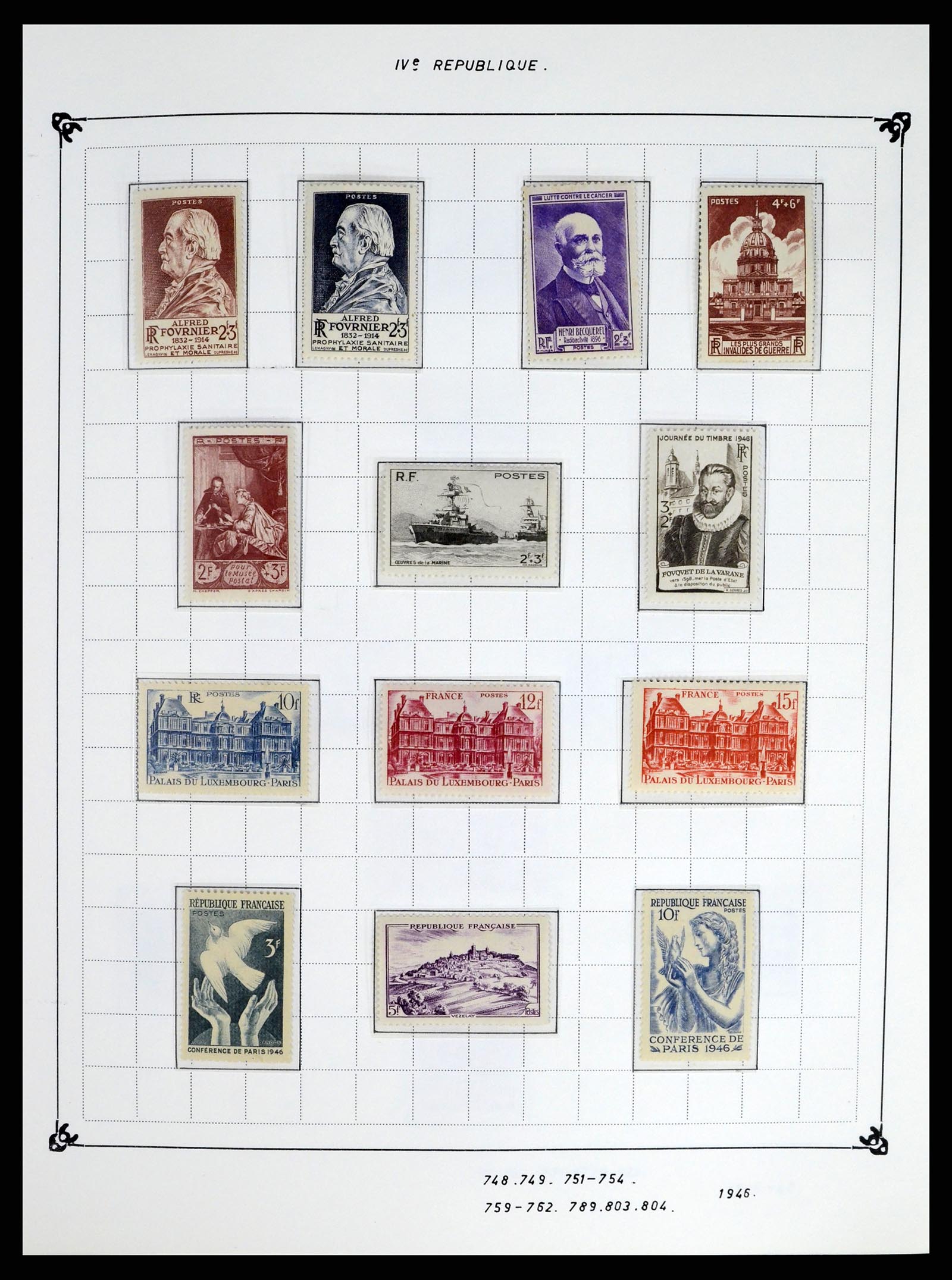 37287 051 - Postzegelverzameling 37287 Frankrijk 1849-1998.