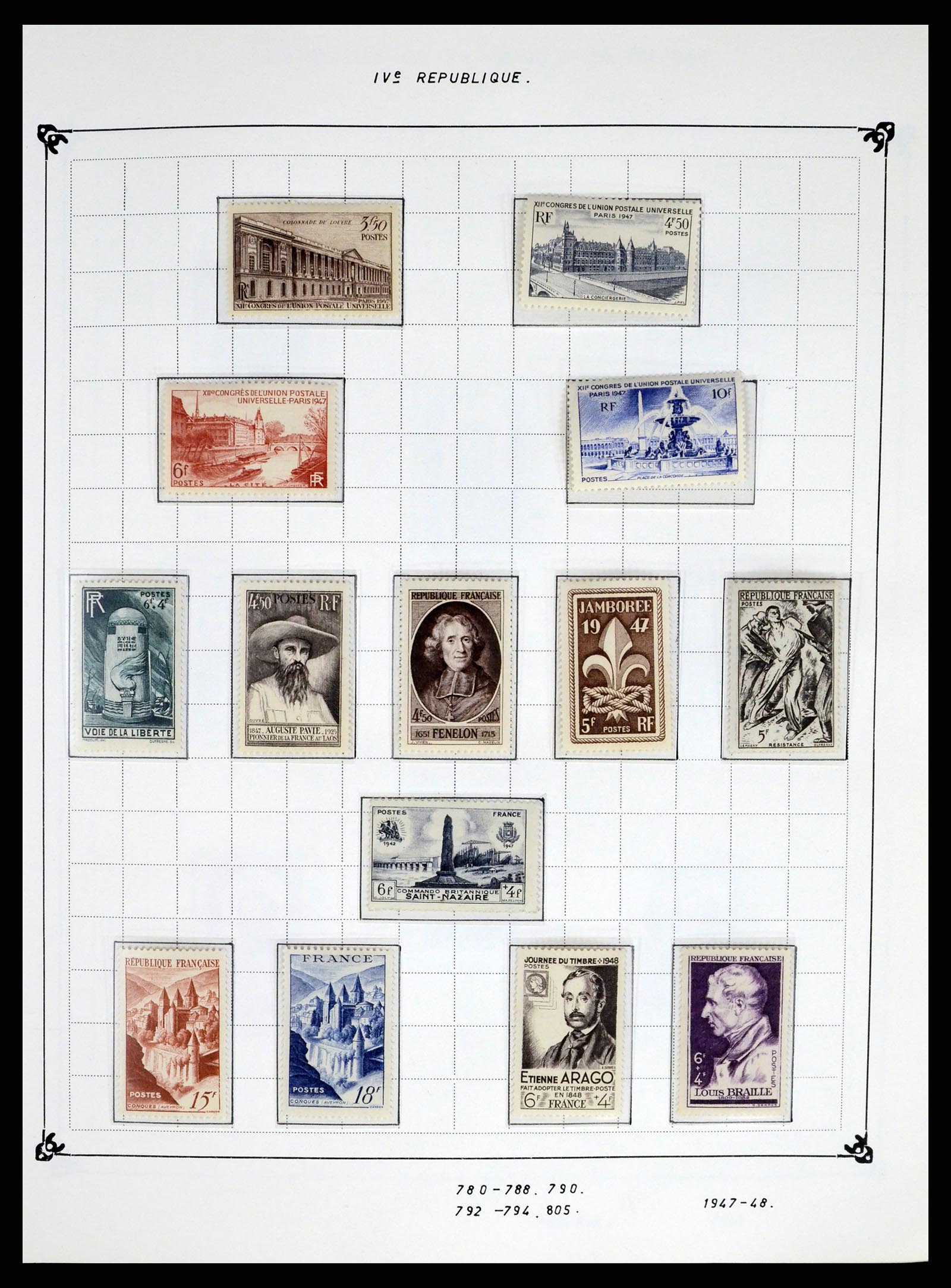 37287 054 - Postzegelverzameling 37287 Frankrijk 1849-1998.