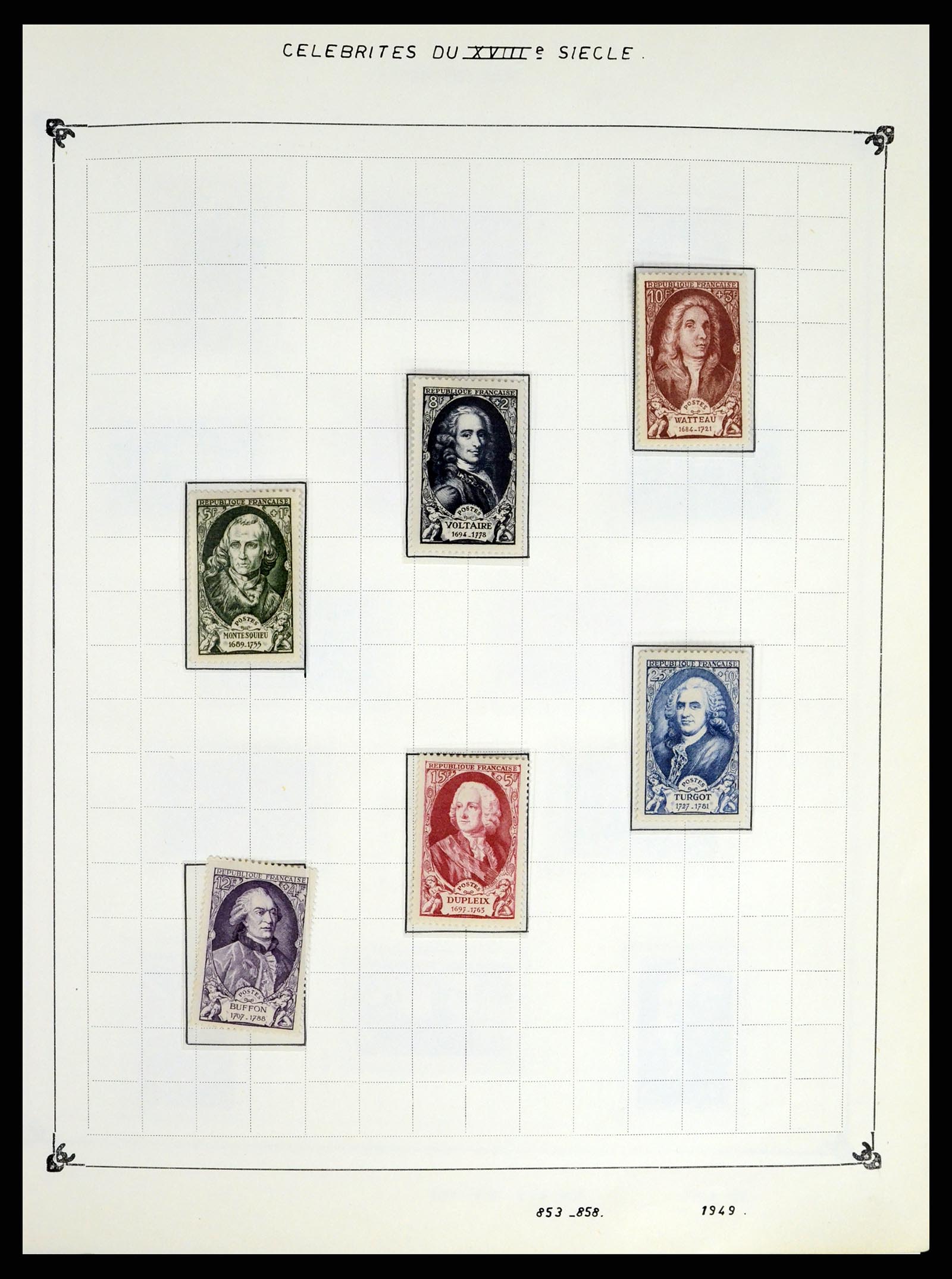 37287 059 - Postzegelverzameling 37287 Frankrijk 1849-1998.