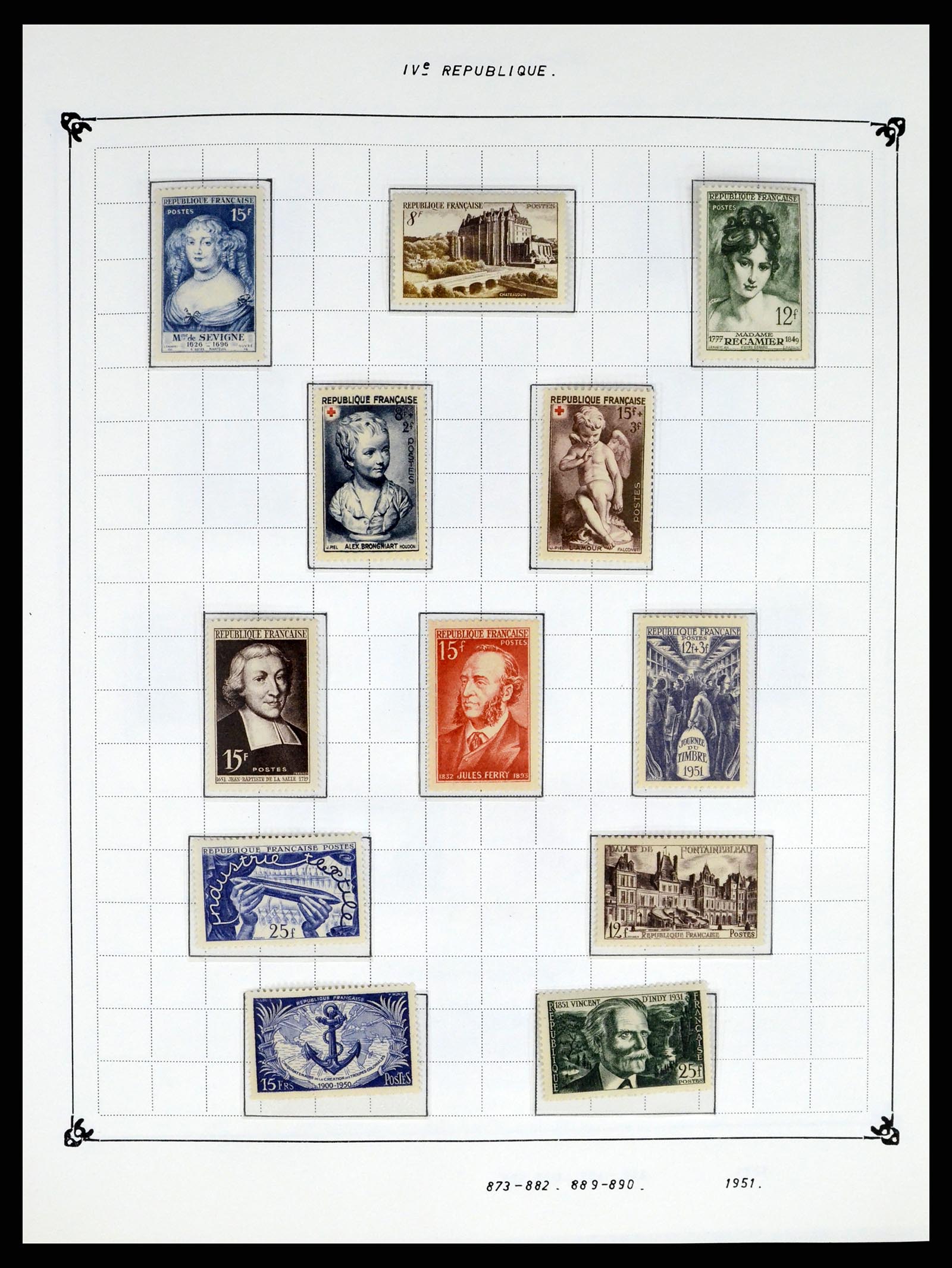 37287 062 - Postzegelverzameling 37287 Frankrijk 1849-1998.