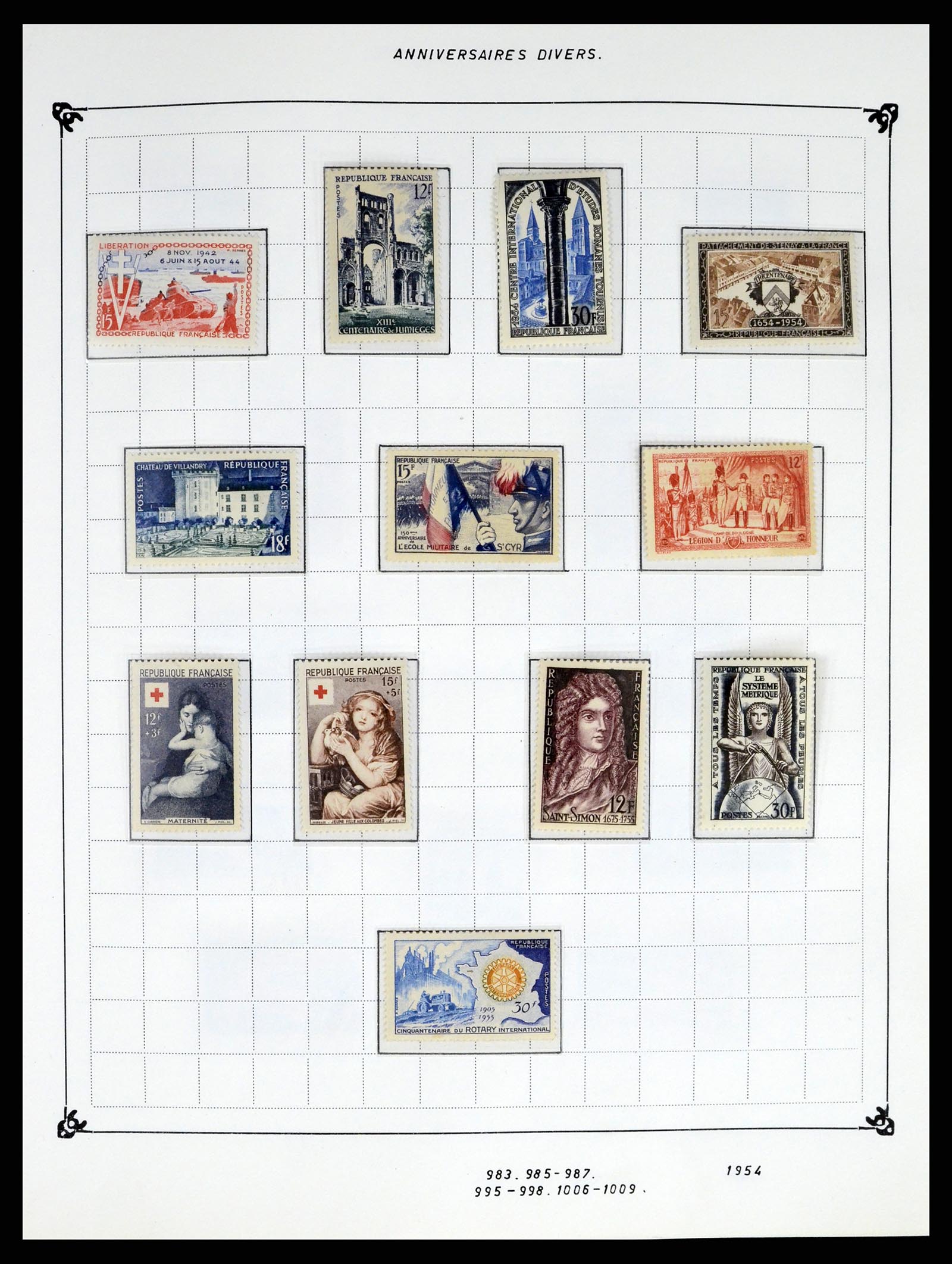 37287 070 - Postzegelverzameling 37287 Frankrijk 1849-1998.