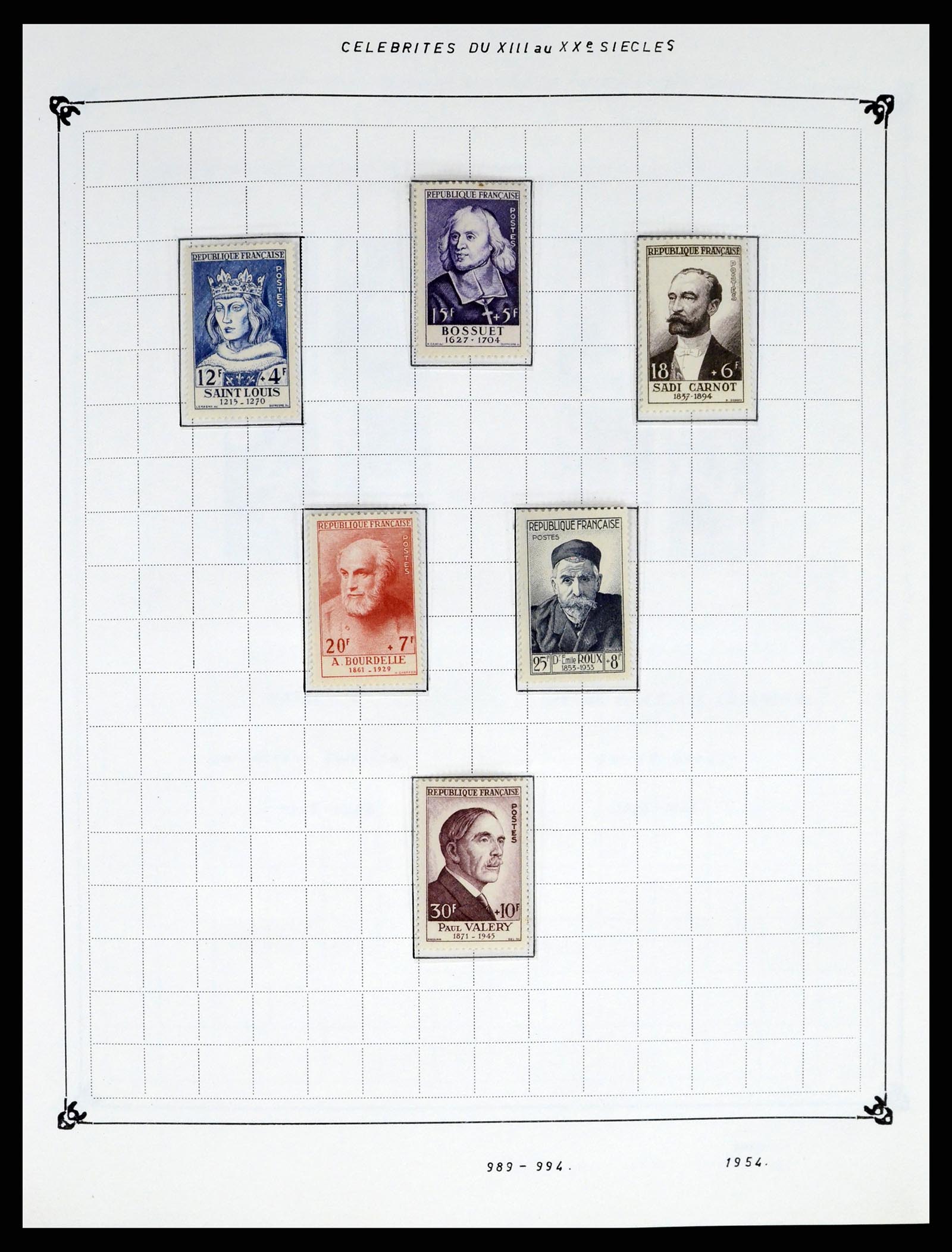 37287 072 - Postzegelverzameling 37287 Frankrijk 1849-1998.