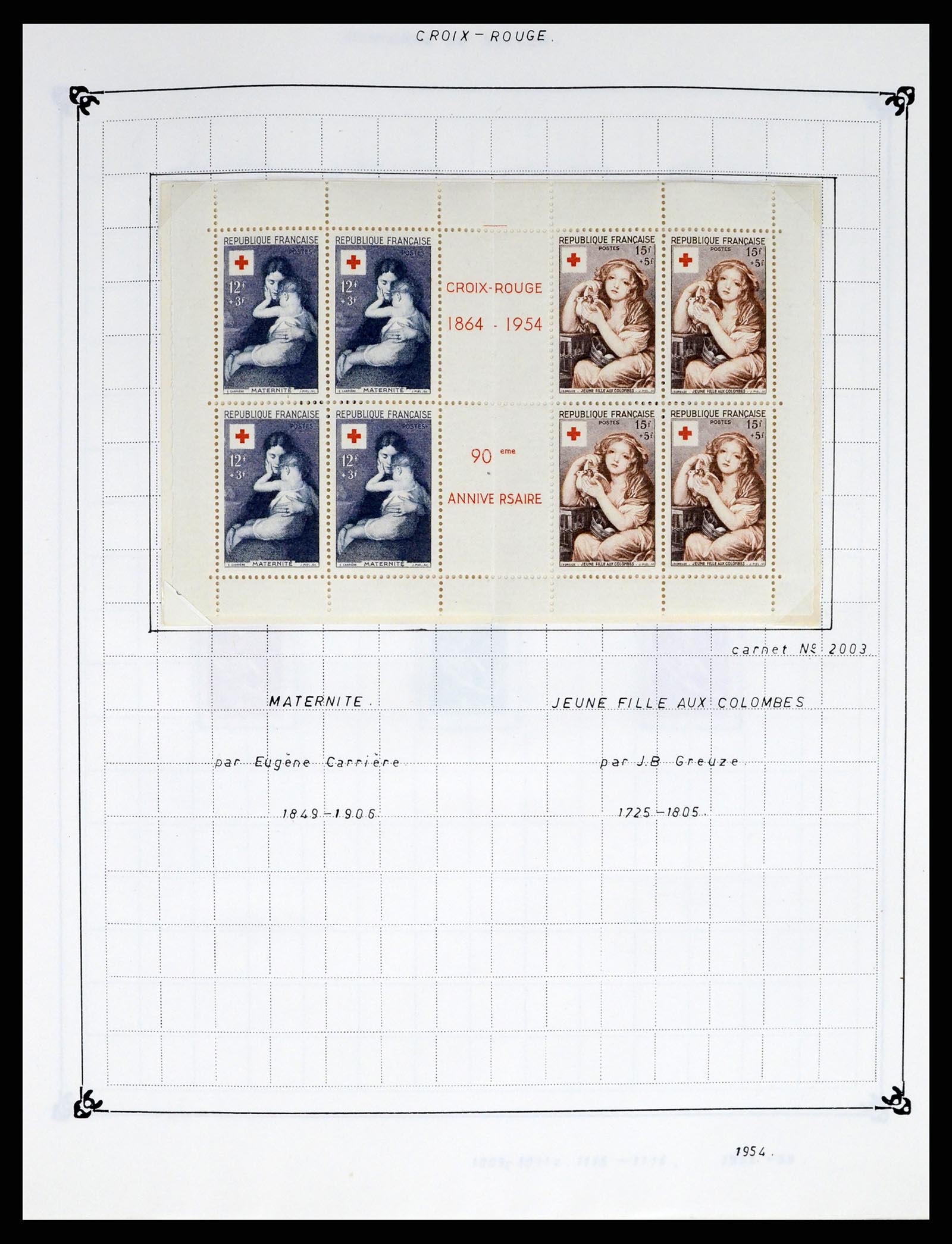 37287 073 - Postzegelverzameling 37287 Frankrijk 1849-1998.