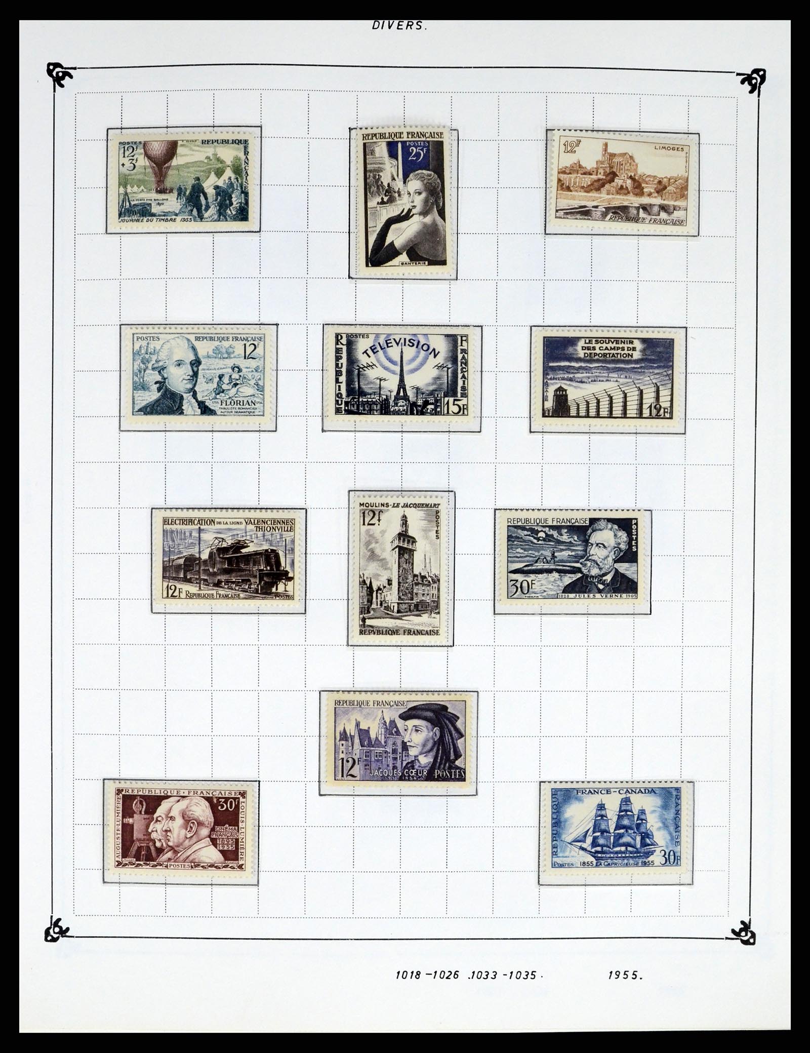 37287 076 - Postzegelverzameling 37287 Frankrijk 1849-1998.