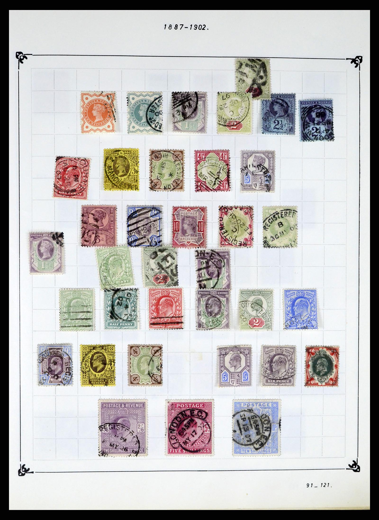 37288 003 - Postzegelverzameling 37288 Engeland 1841-1995.